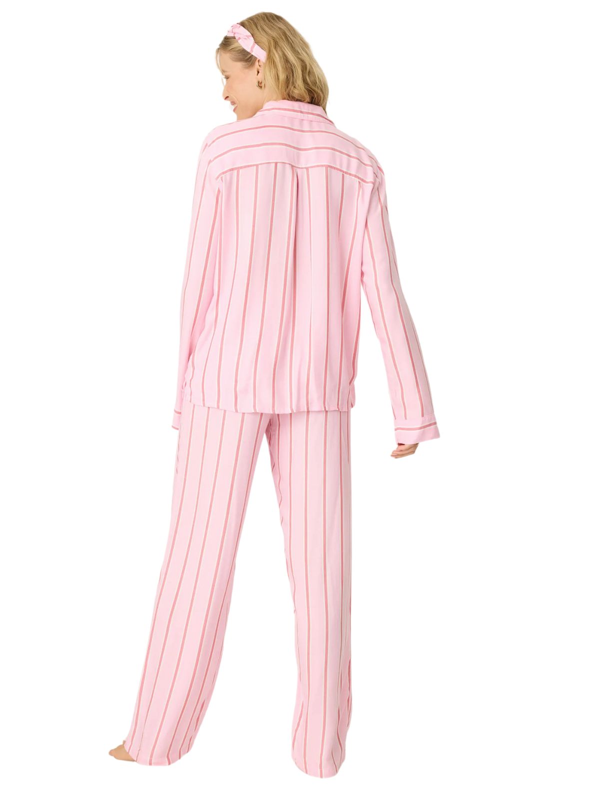 PJ Salvage Stripe Hype PJ Set in Candy Pink