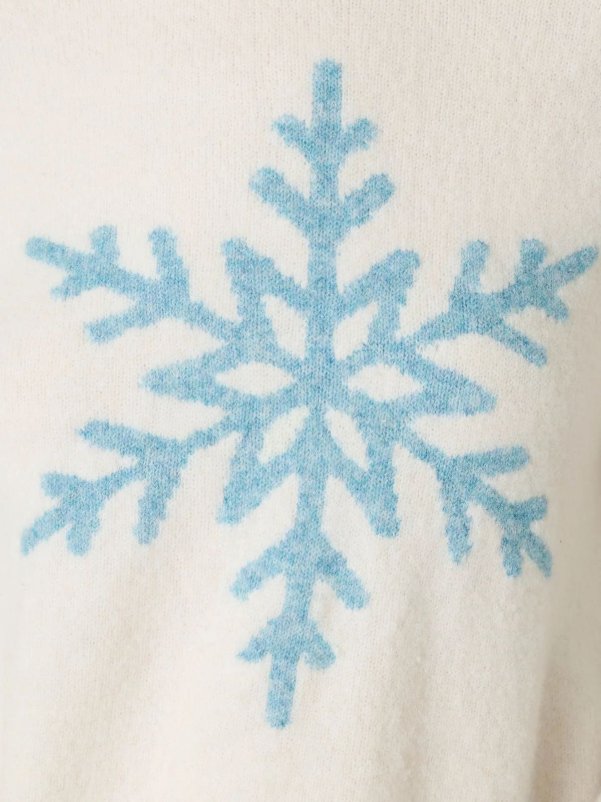 PJ Salvage The Sweetest Season Snowflake Sweater & Candy Cane Pajama Set in Ivory/Blue