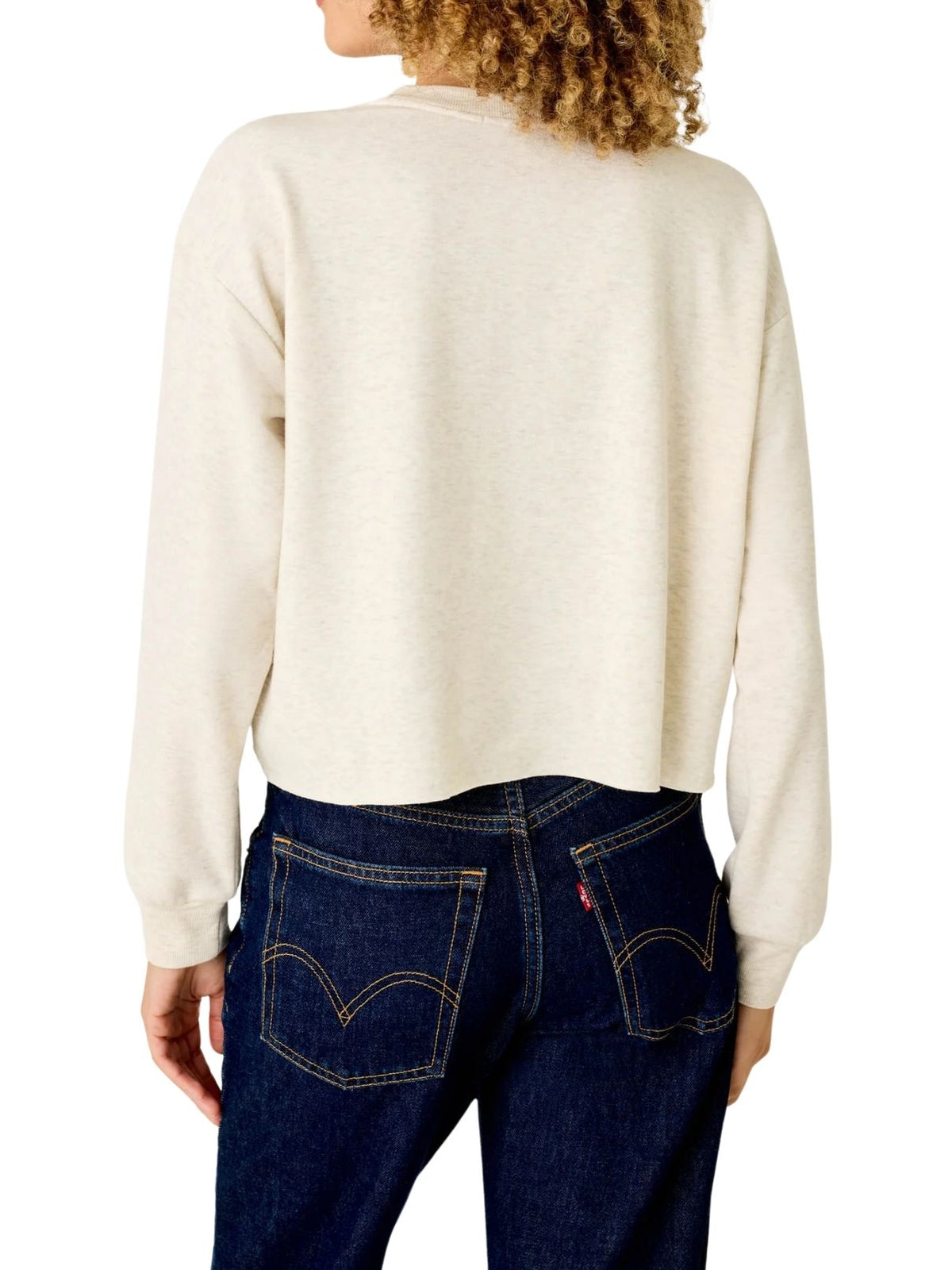 PJ Salvage Very Merry Bouclé Sweatshirt in Light Oatmeal