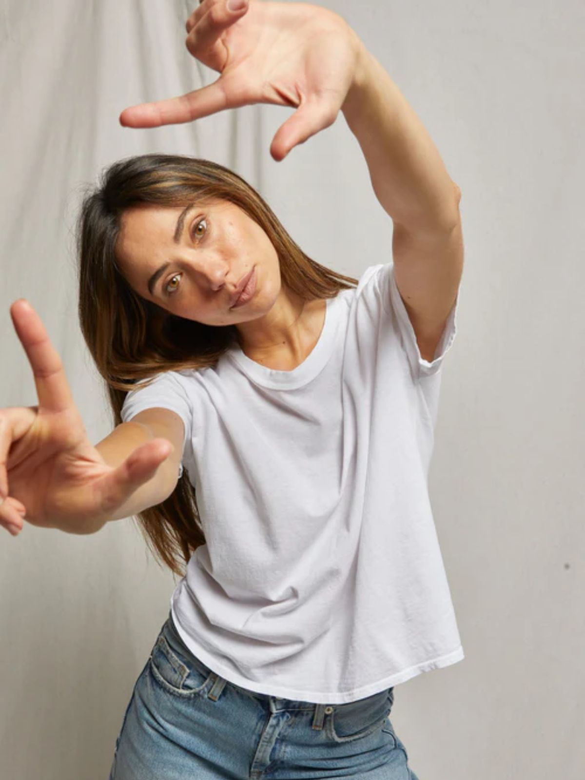 Perfect White Tee Harley Boxy Crew Tee in White