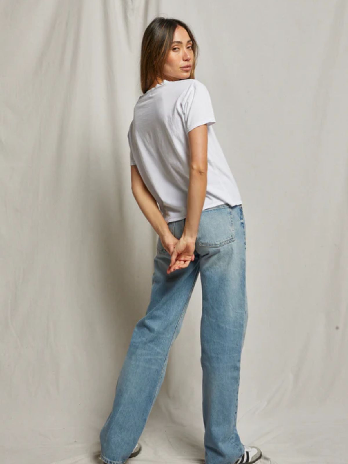 Perfect White Tee Harley Boxy Crew Tee in White