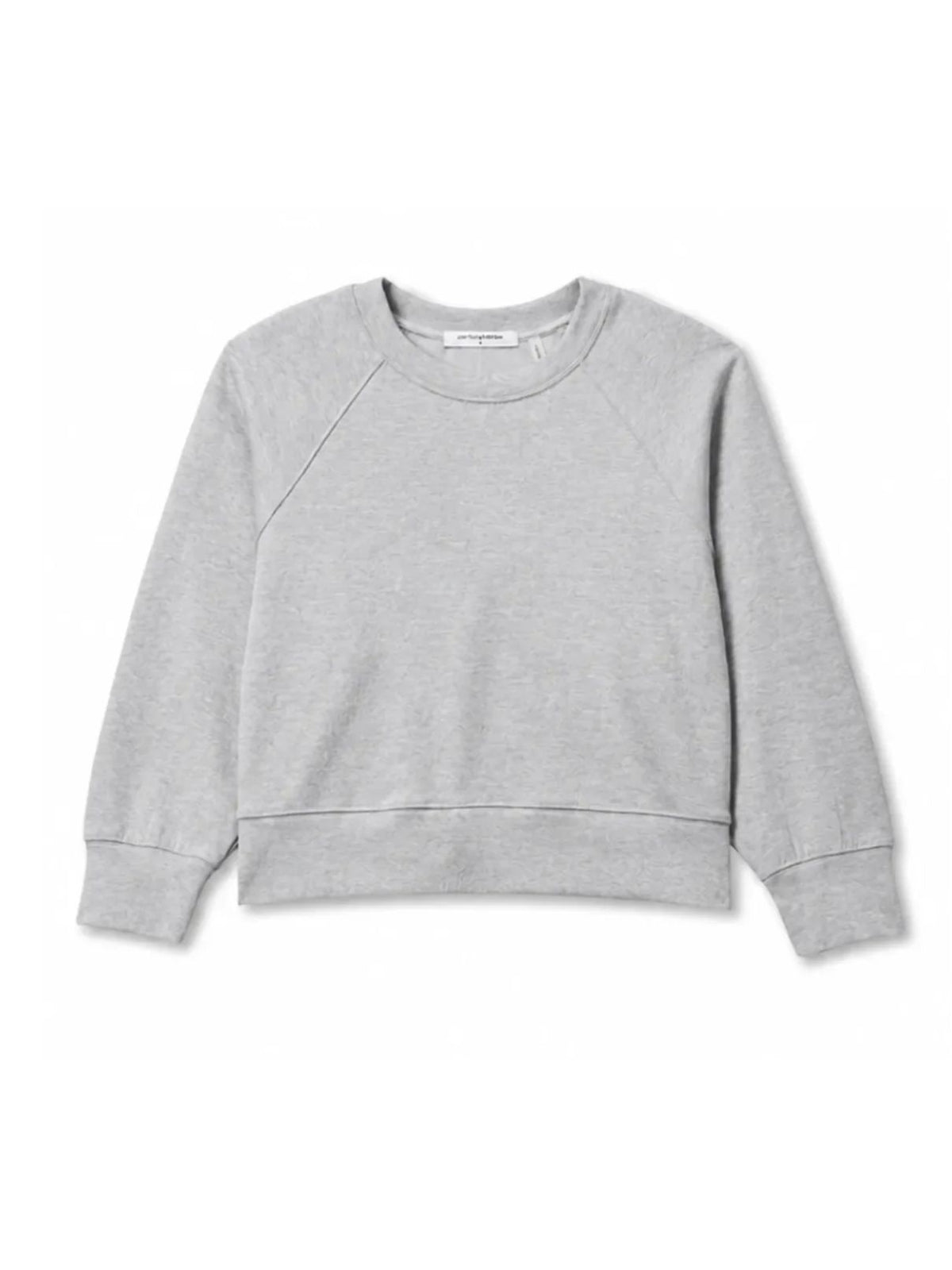 Perfect White Tee Nell Raglan Travel Sweatshirt in Heather Grey