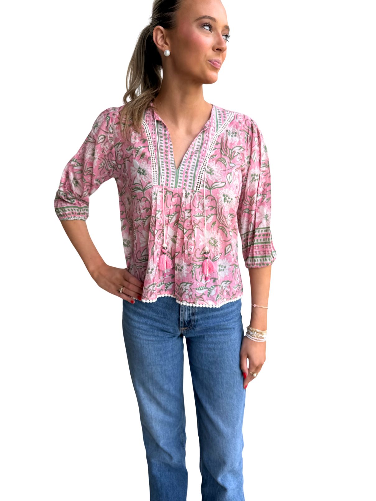 Piccola Rica Top in Pink Blush