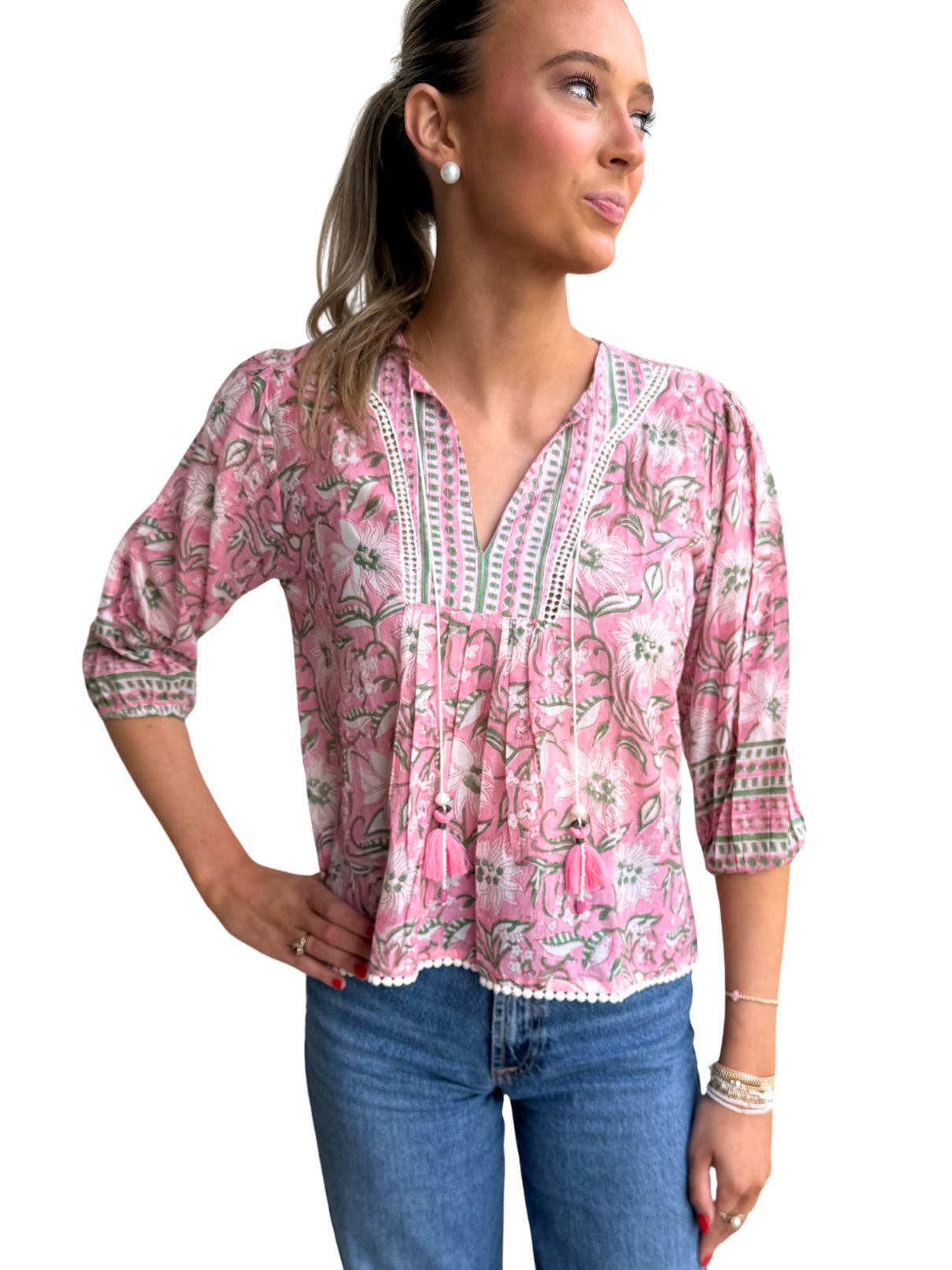 Piccola Rica Top in Pink Blush