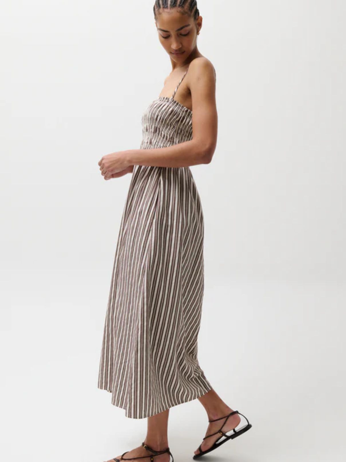 Pistola Bianca Dress in Java Stripe