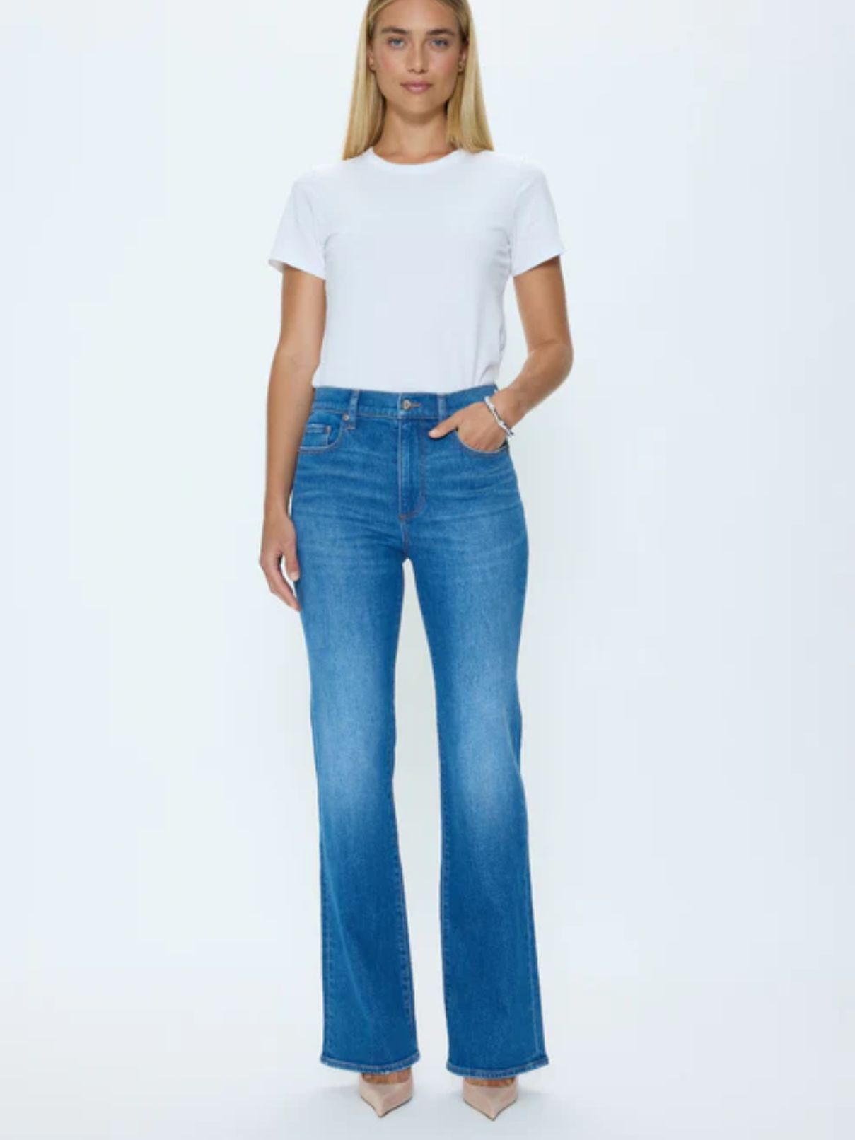 Pistola Evie Hirise Slim Boot in Eternity