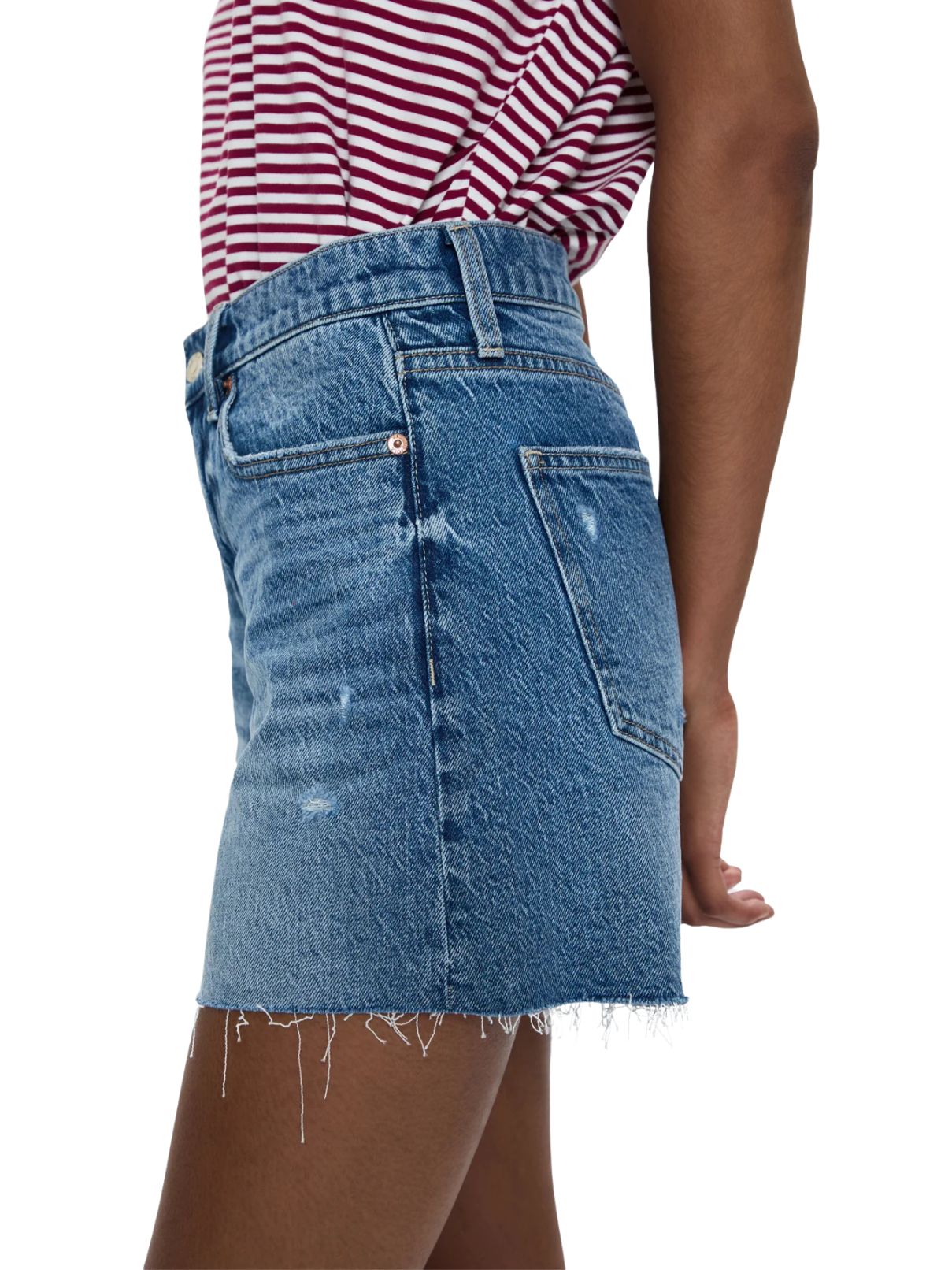 Pistola Kennedy Mid Rise Short in Central Vintage Denim