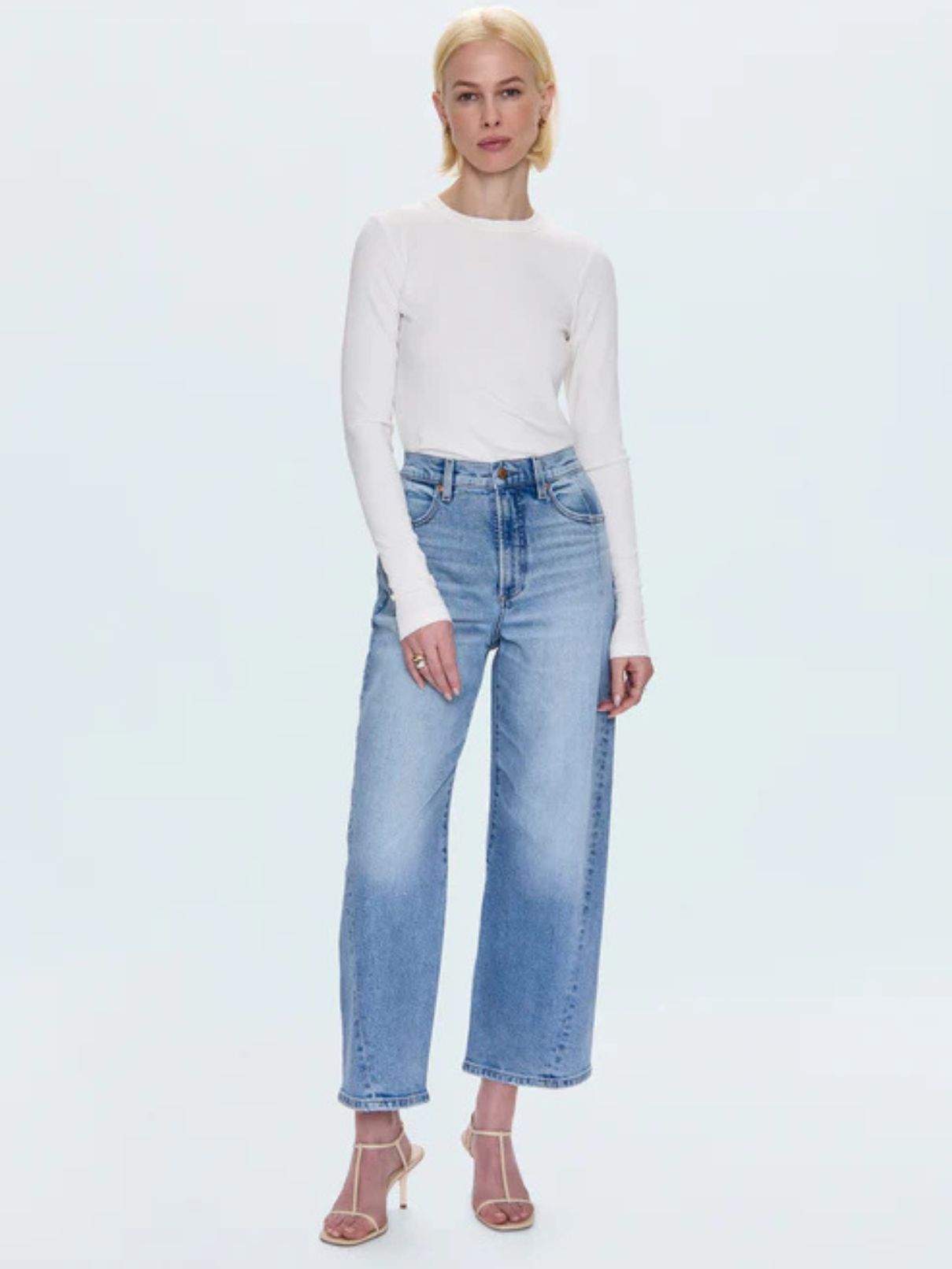 Pistola Kyra Hi Rise Bowed Ankle Jean in Terrace
