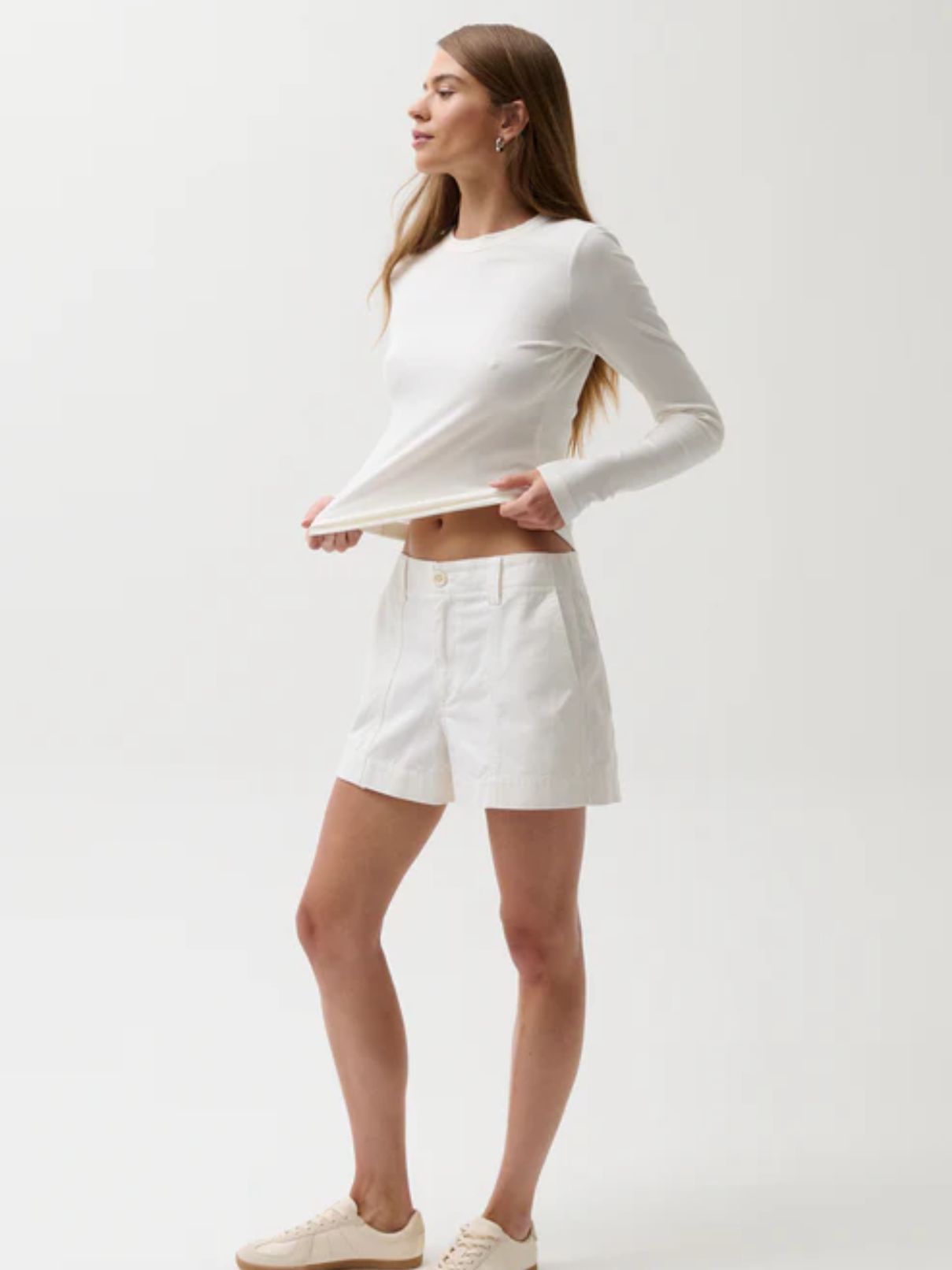 Pistola Mason White Jean Shorts