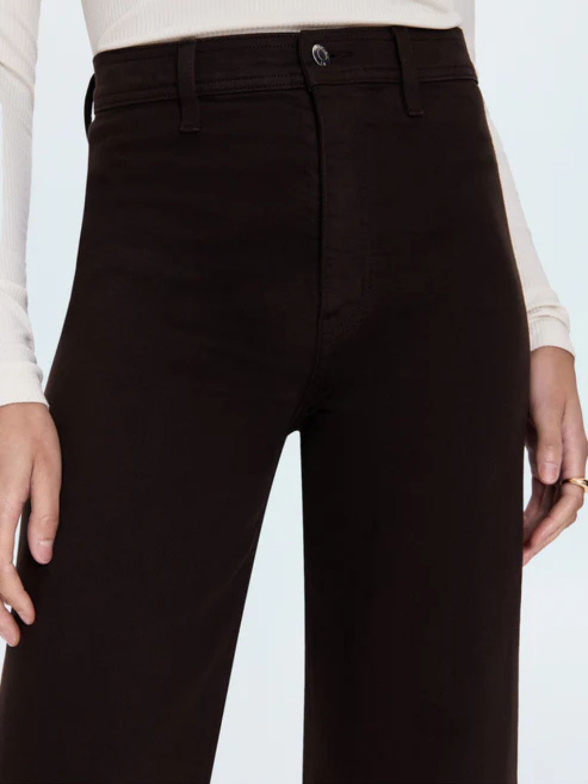 Pistola Penny Hi Rise Wide Leg Jean in Mocha