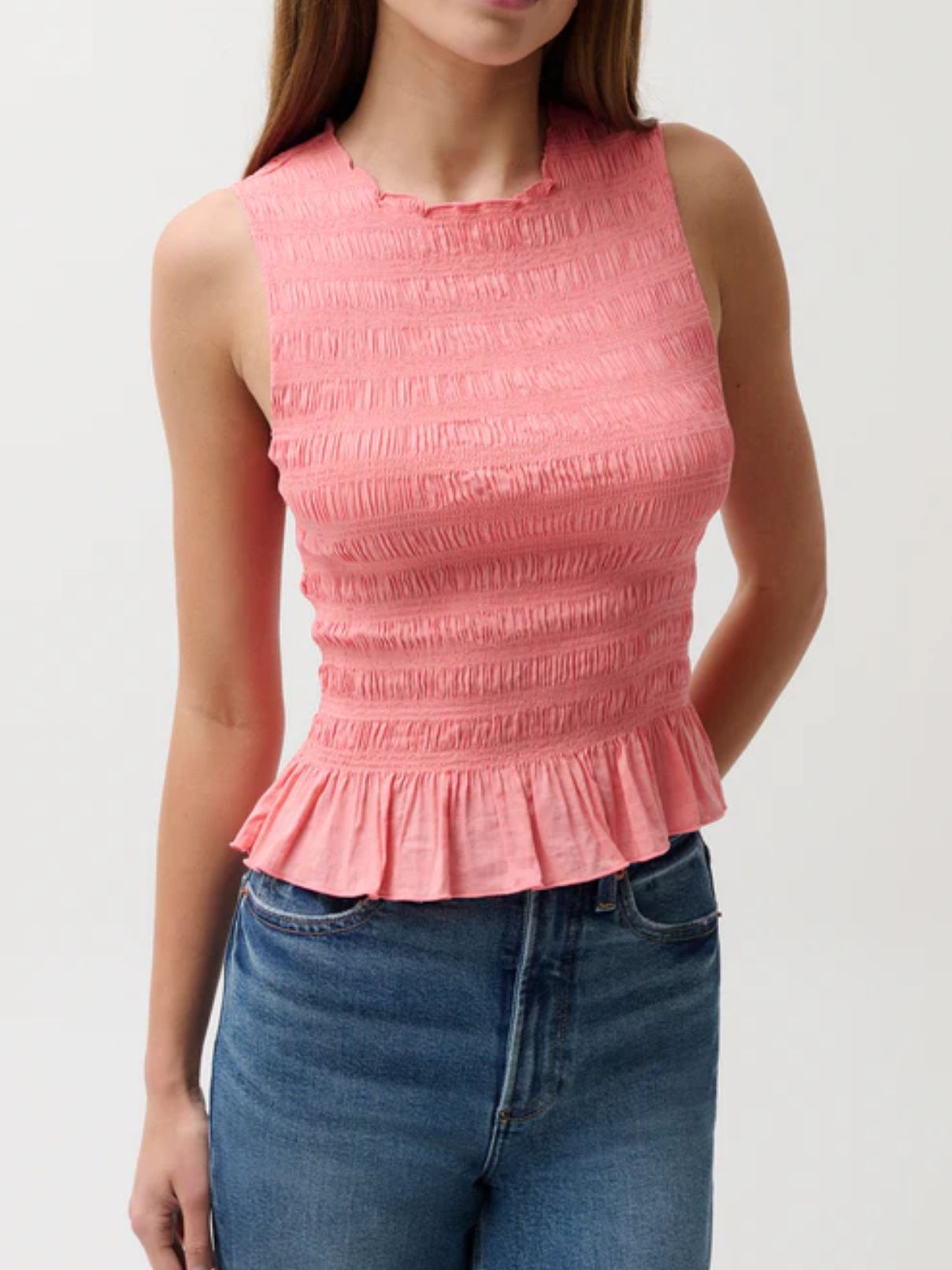  Pistola Phoebe Top in Coral Rose