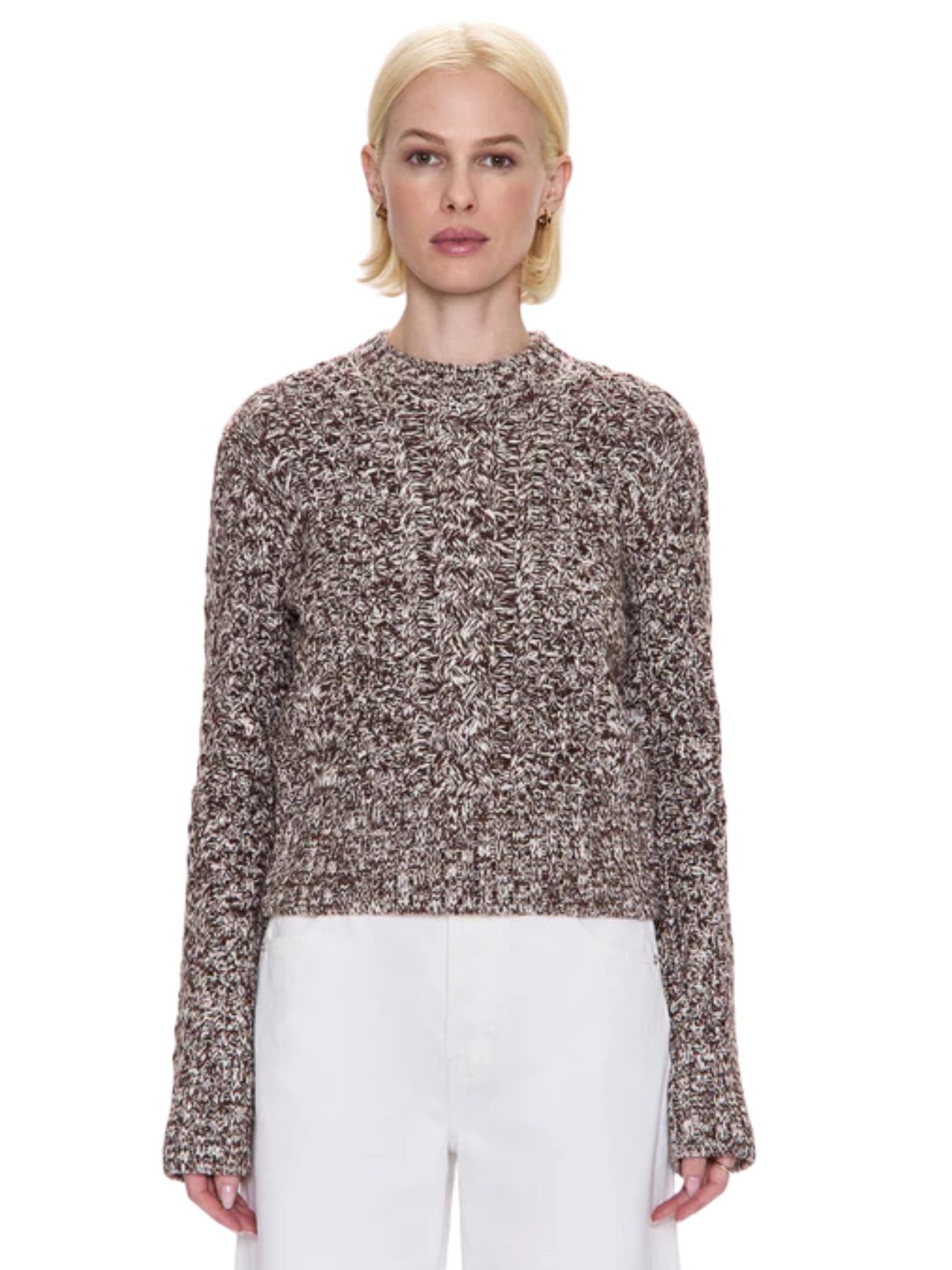 Pistola Quinn Sweater in Chocolate Marl