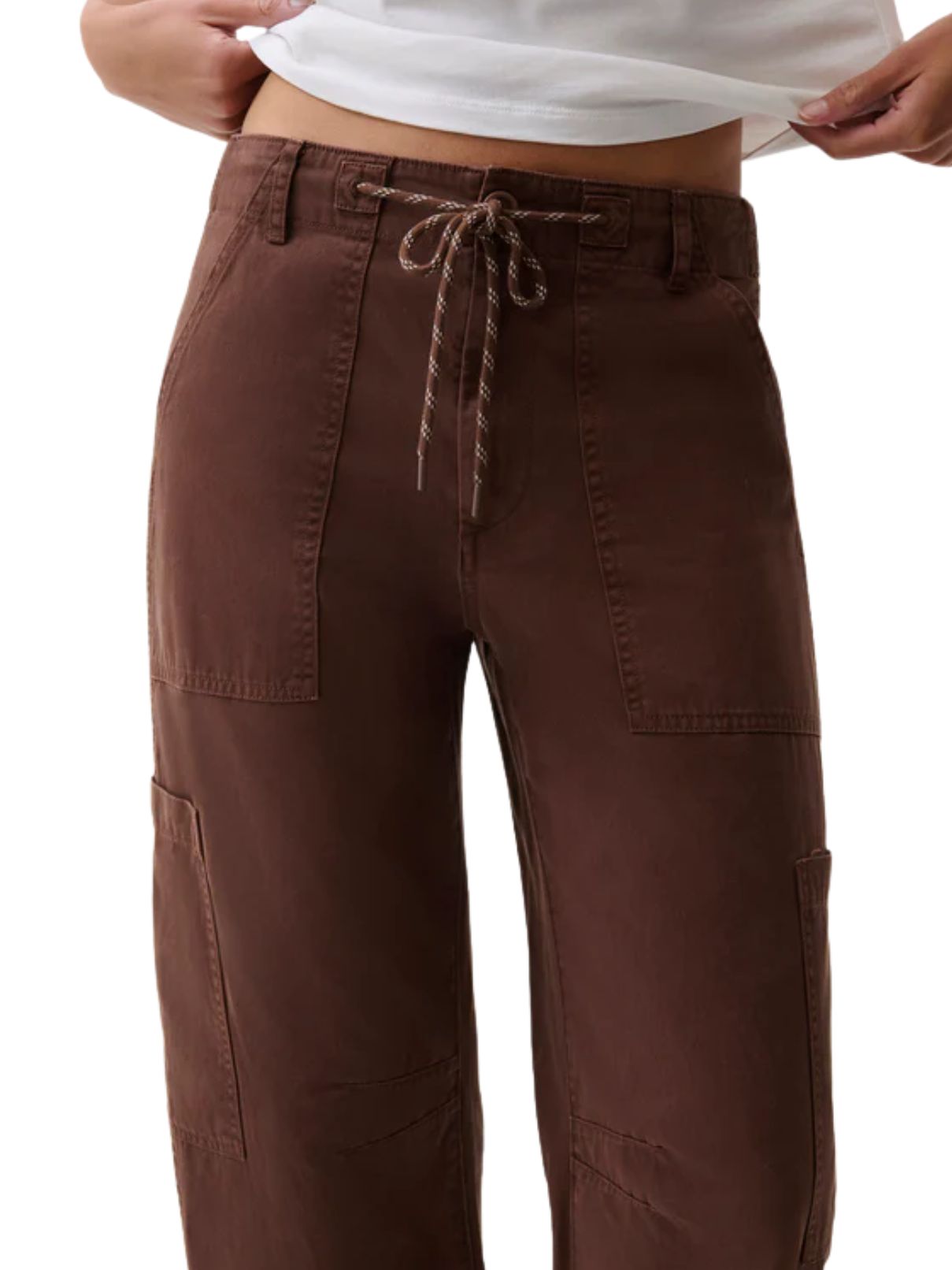 Pistola Sabrina Curved Utility Pants in Lindt