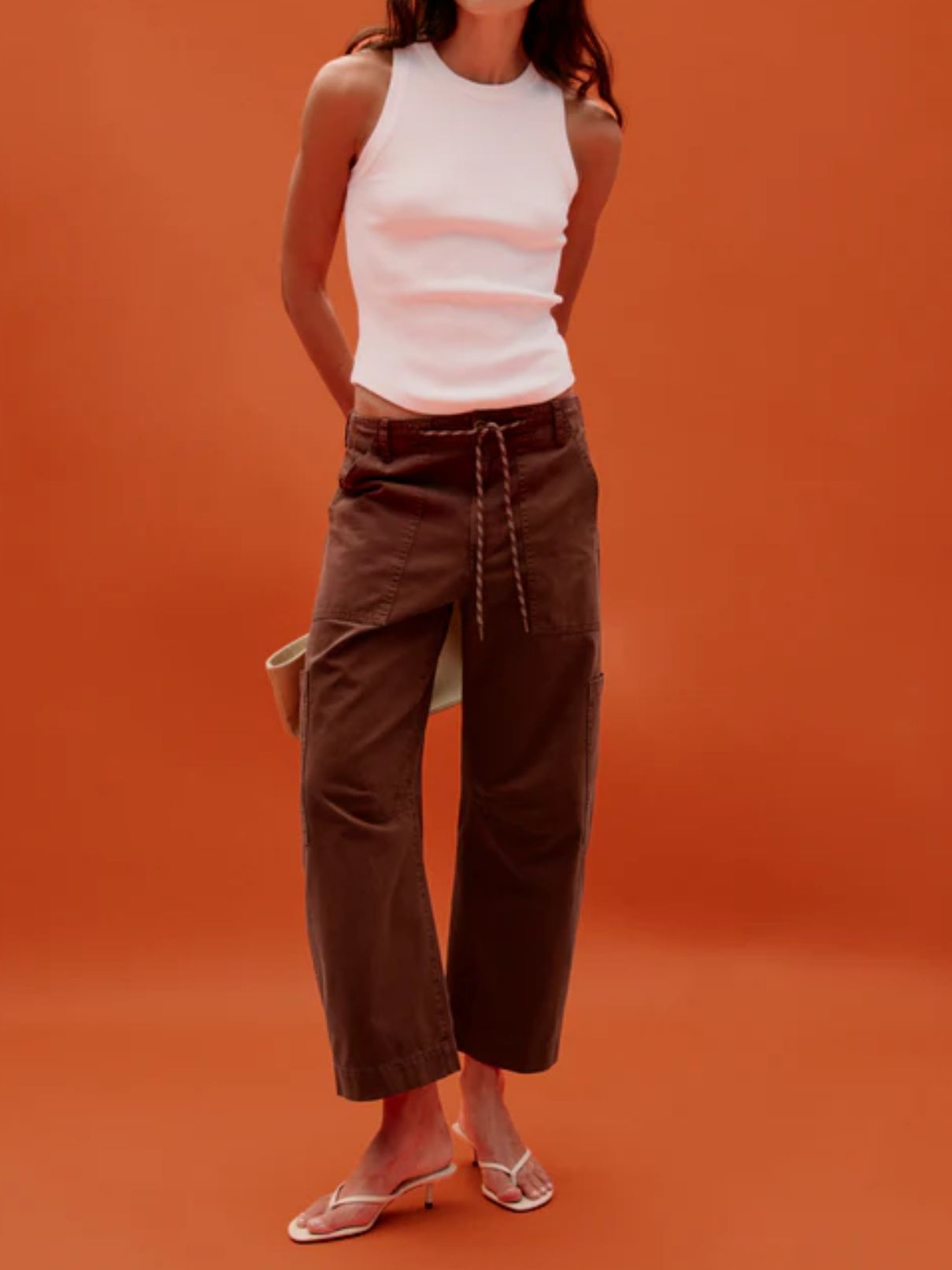 Pistola Sabrina Curved Utility Pants in Lindt