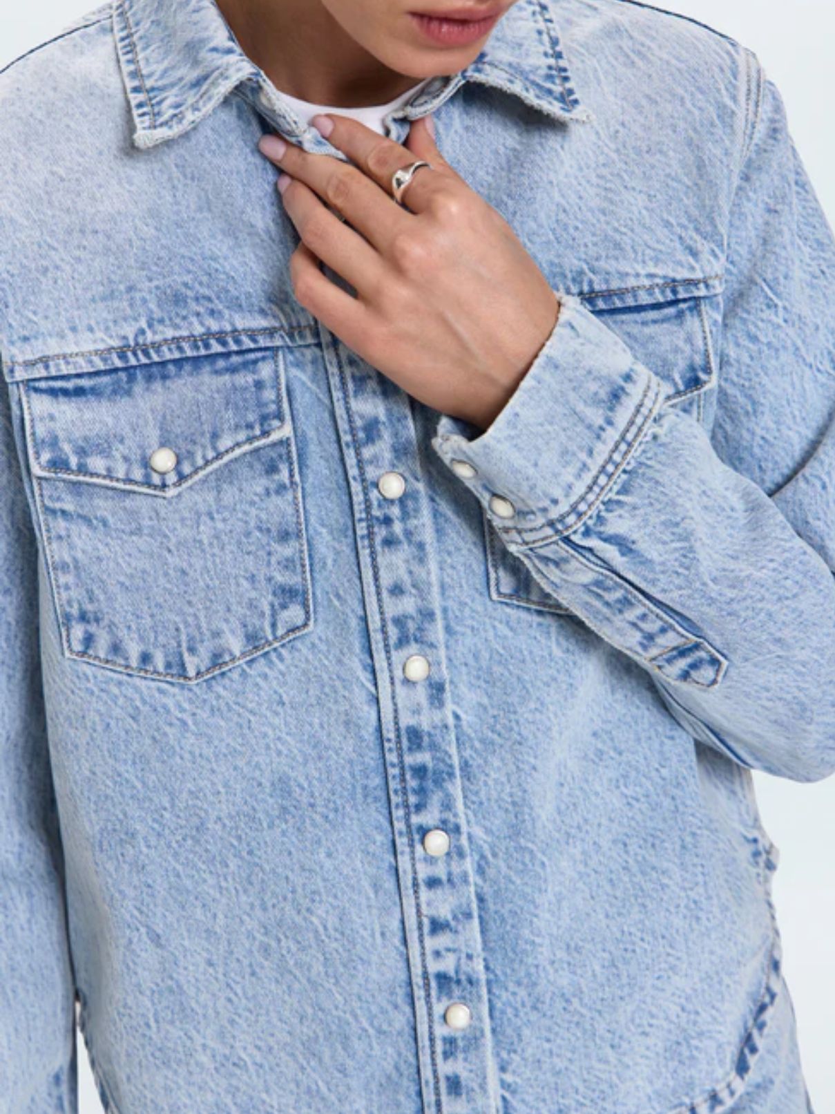 Pistola Thea Modena Vintage Shrunken Shirt Jacket