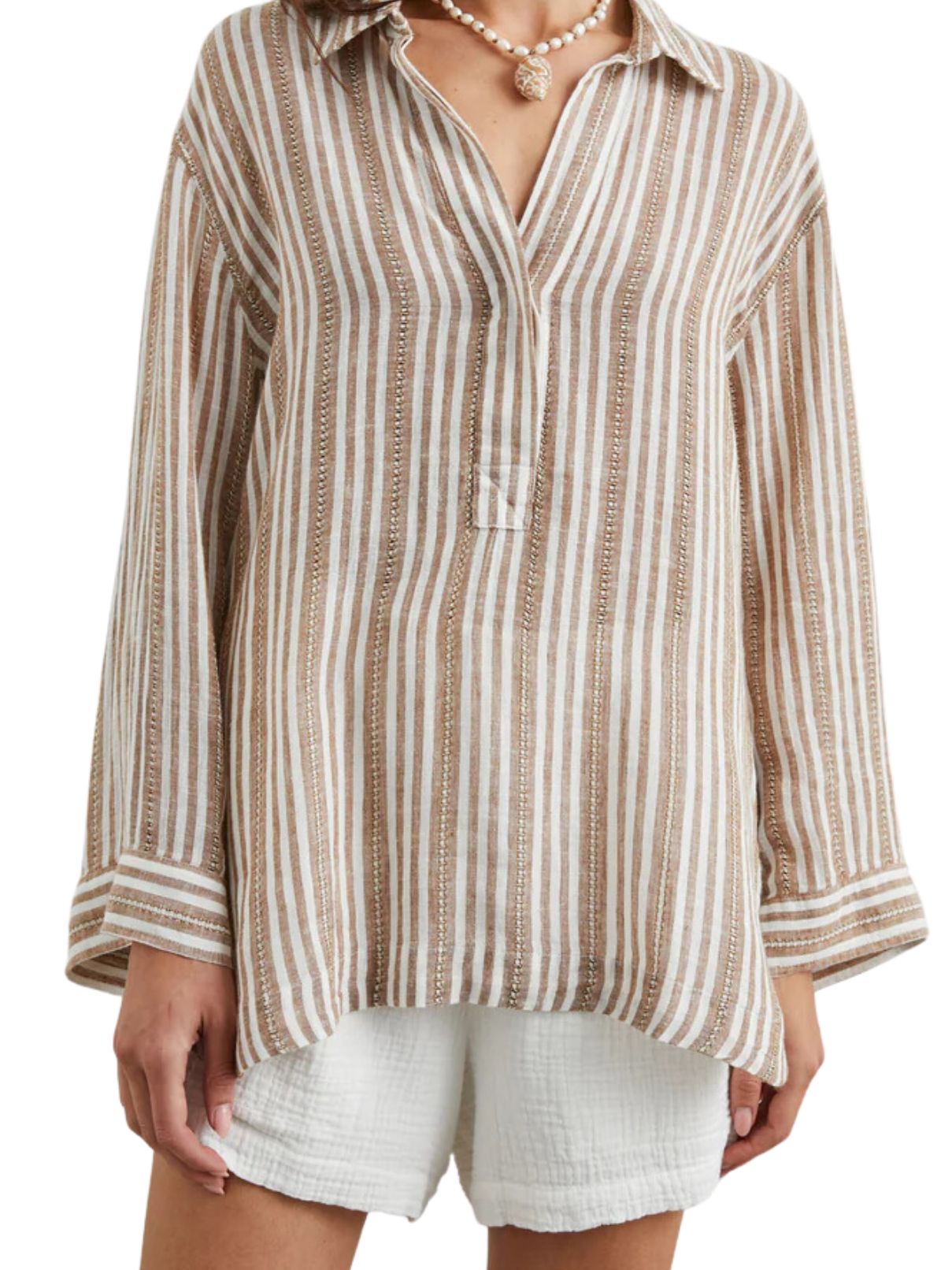 Rails Banks Top in Palo Santo Stripe