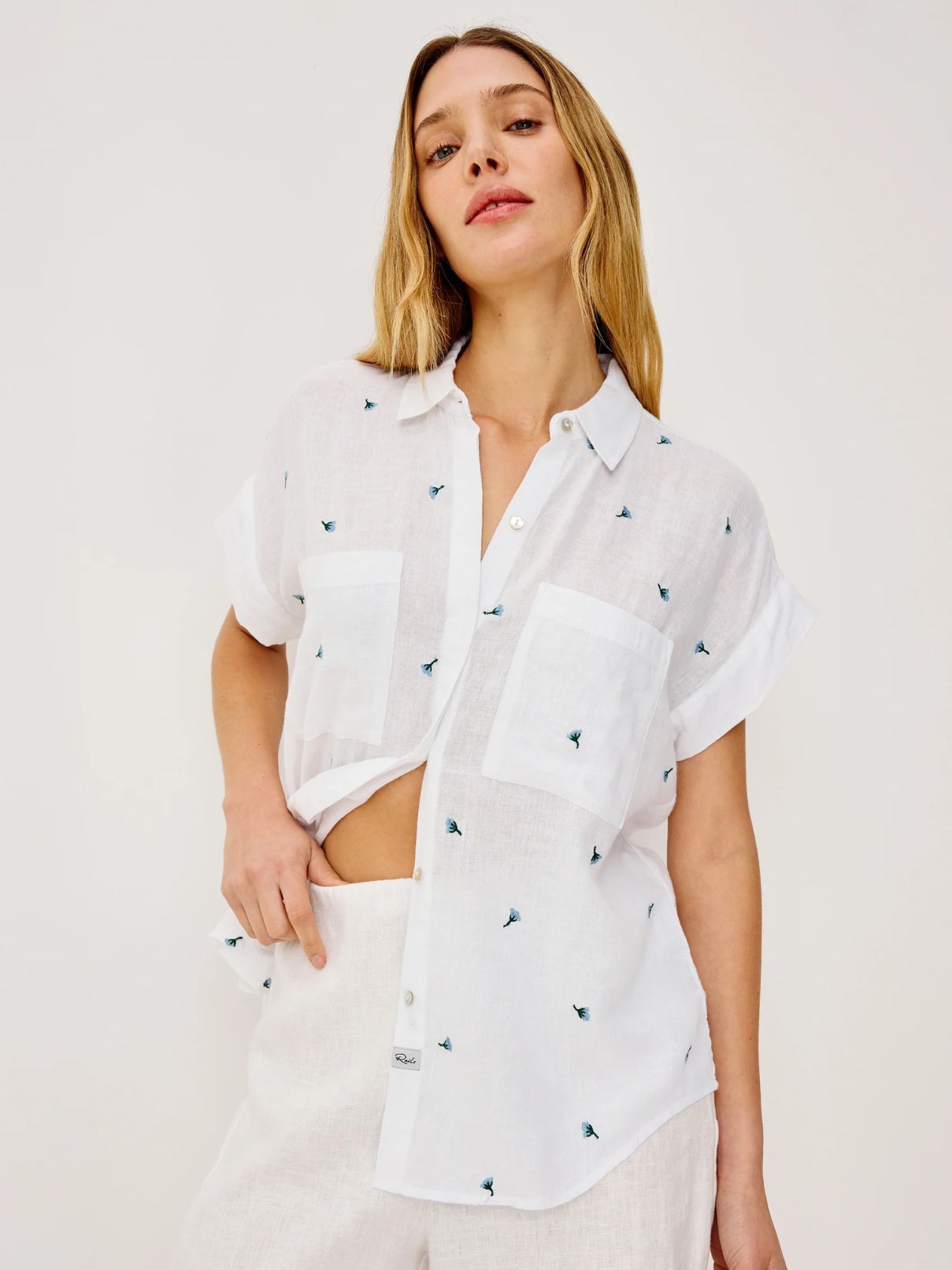 Rails Cito Top in Bluebell Carnations