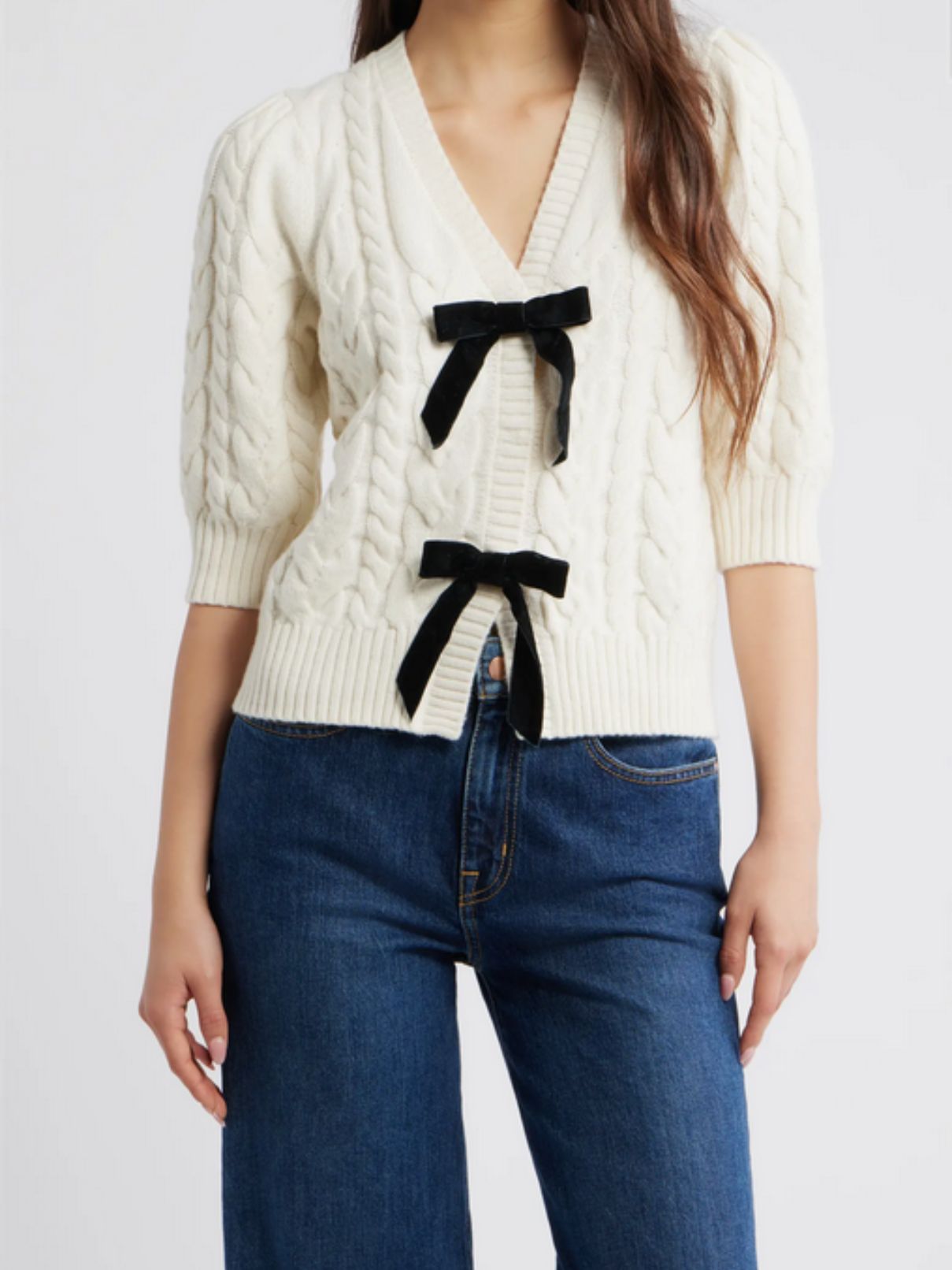 Rails Clarissa Sweater in Ivory Cables