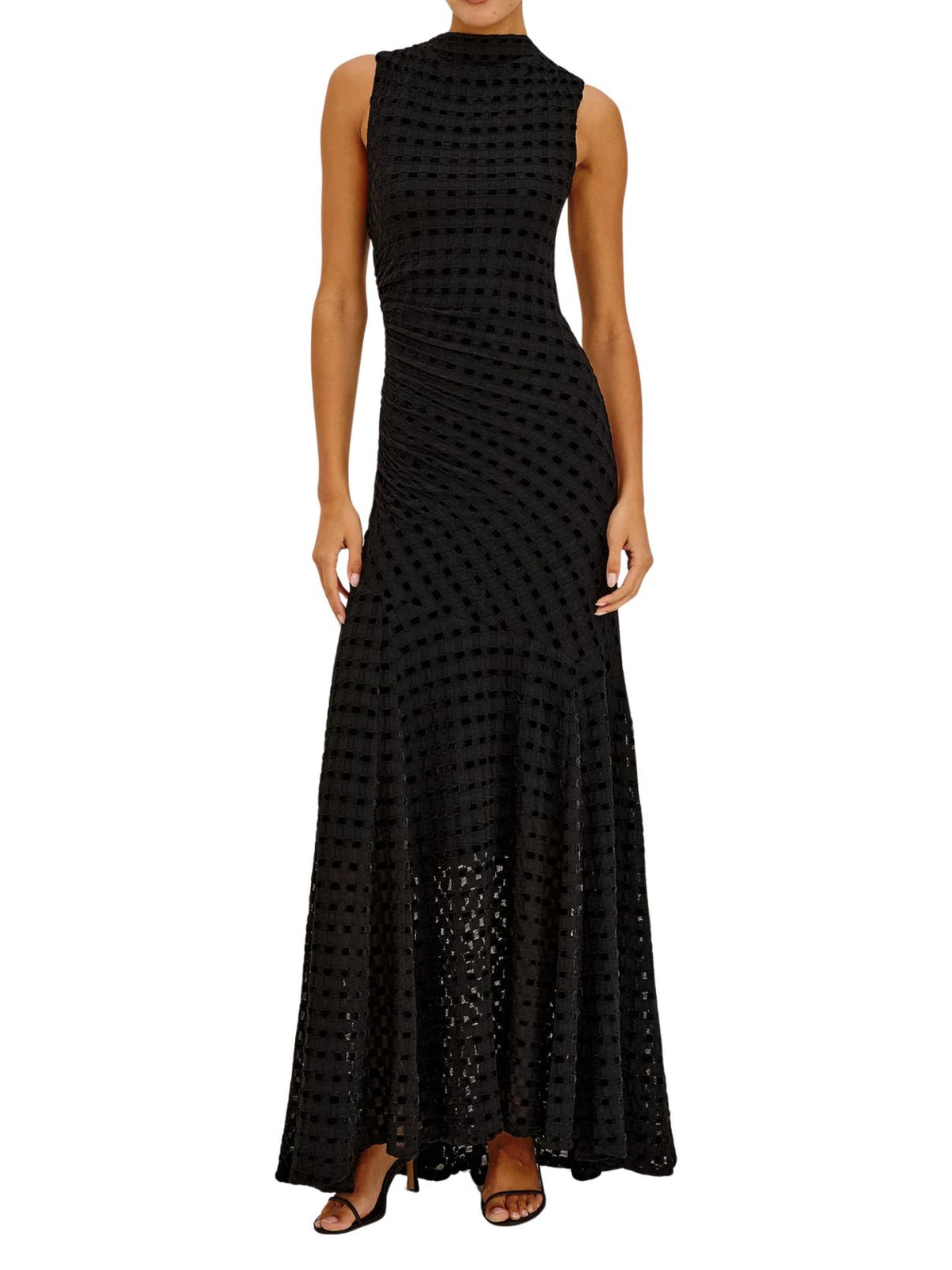 Rails Cosmos Maxi Dress in Black Checkerboard