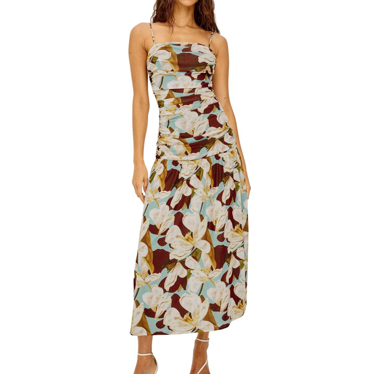 emerald green pleated maxi dress Long Green Maxi Dress