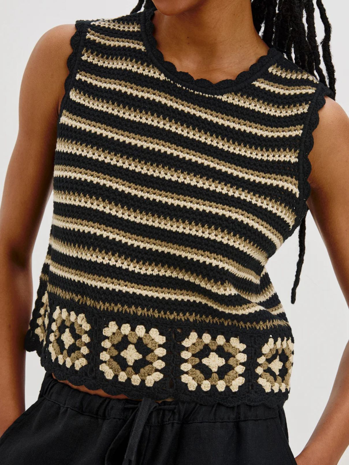 Rails Hazel Crochet Top in Milos