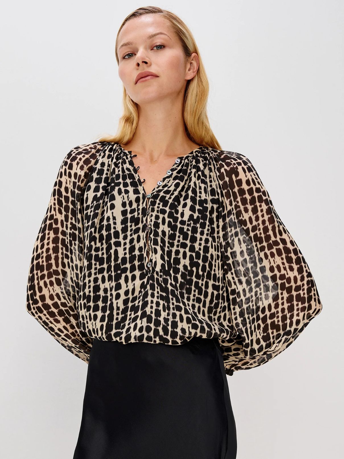 Rails Indi Blouse in Spotted Shibori