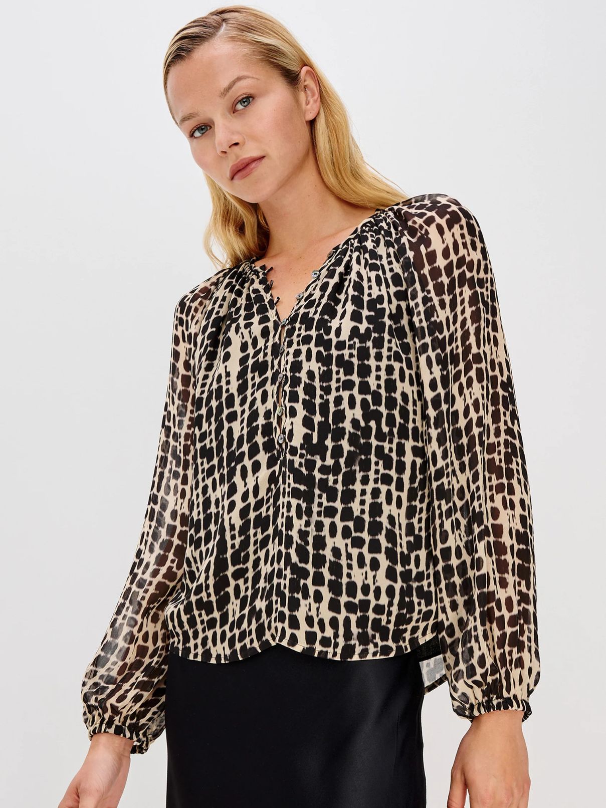 Rails Indi Blouse in Spotted Shibori