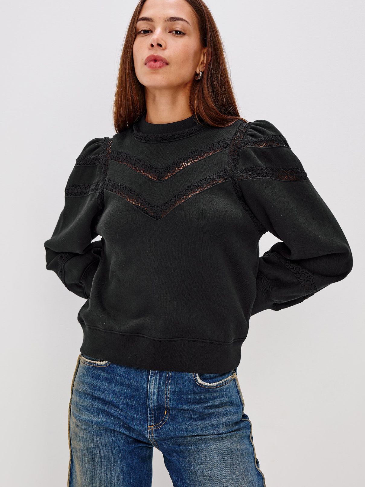 Rails Isles Sweatshirt in Black