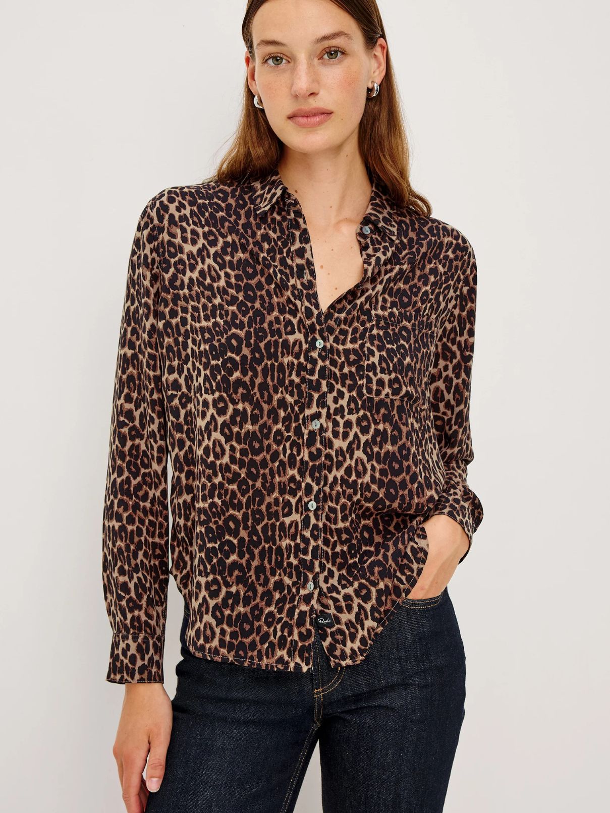 Rails Josephine Shirt in Brown Nala