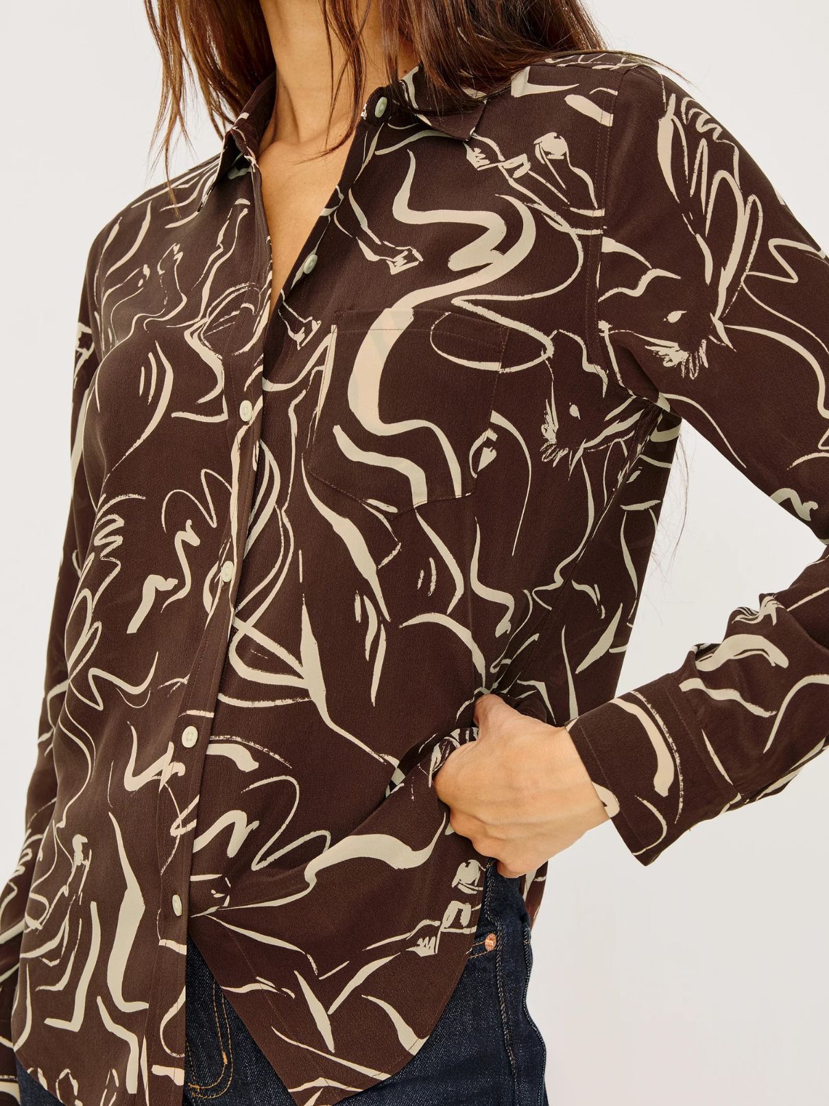 Rails Kate Shirt in Brown Colt