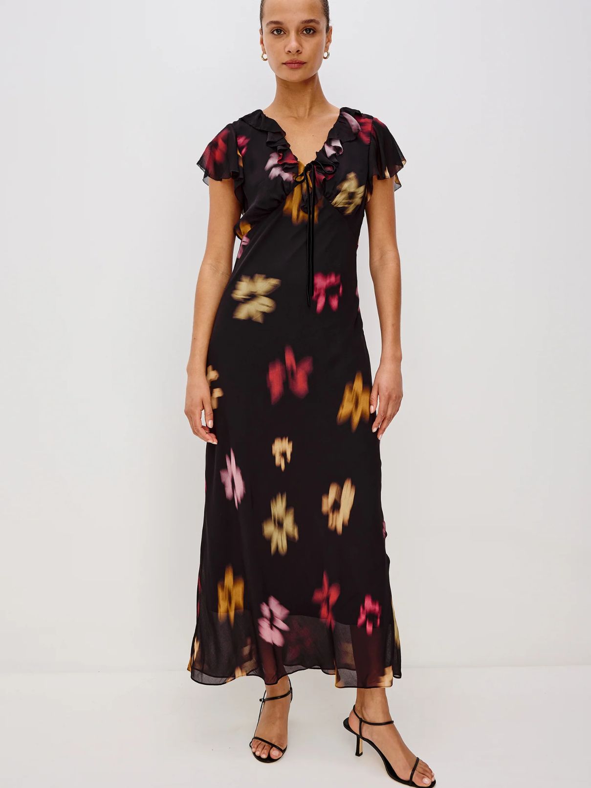 Rails Neela Dress in Onyx Blurred Floral