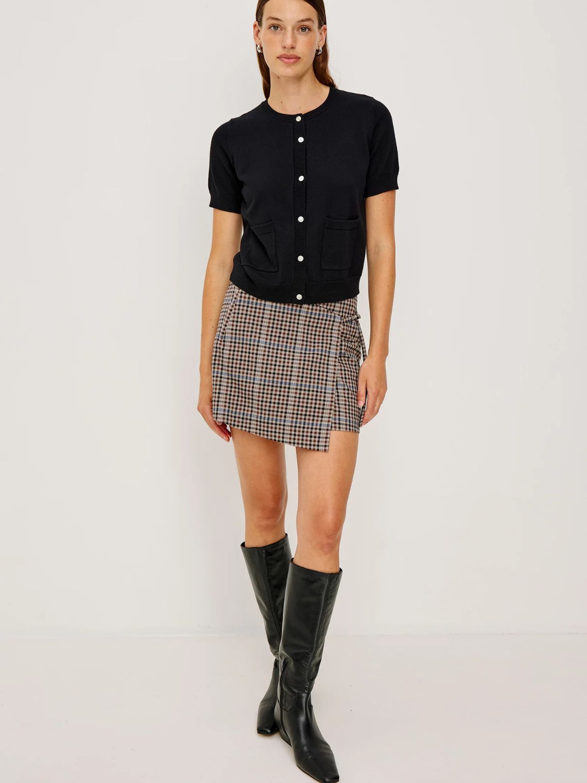 Rails Nial Mini in Mocha Check