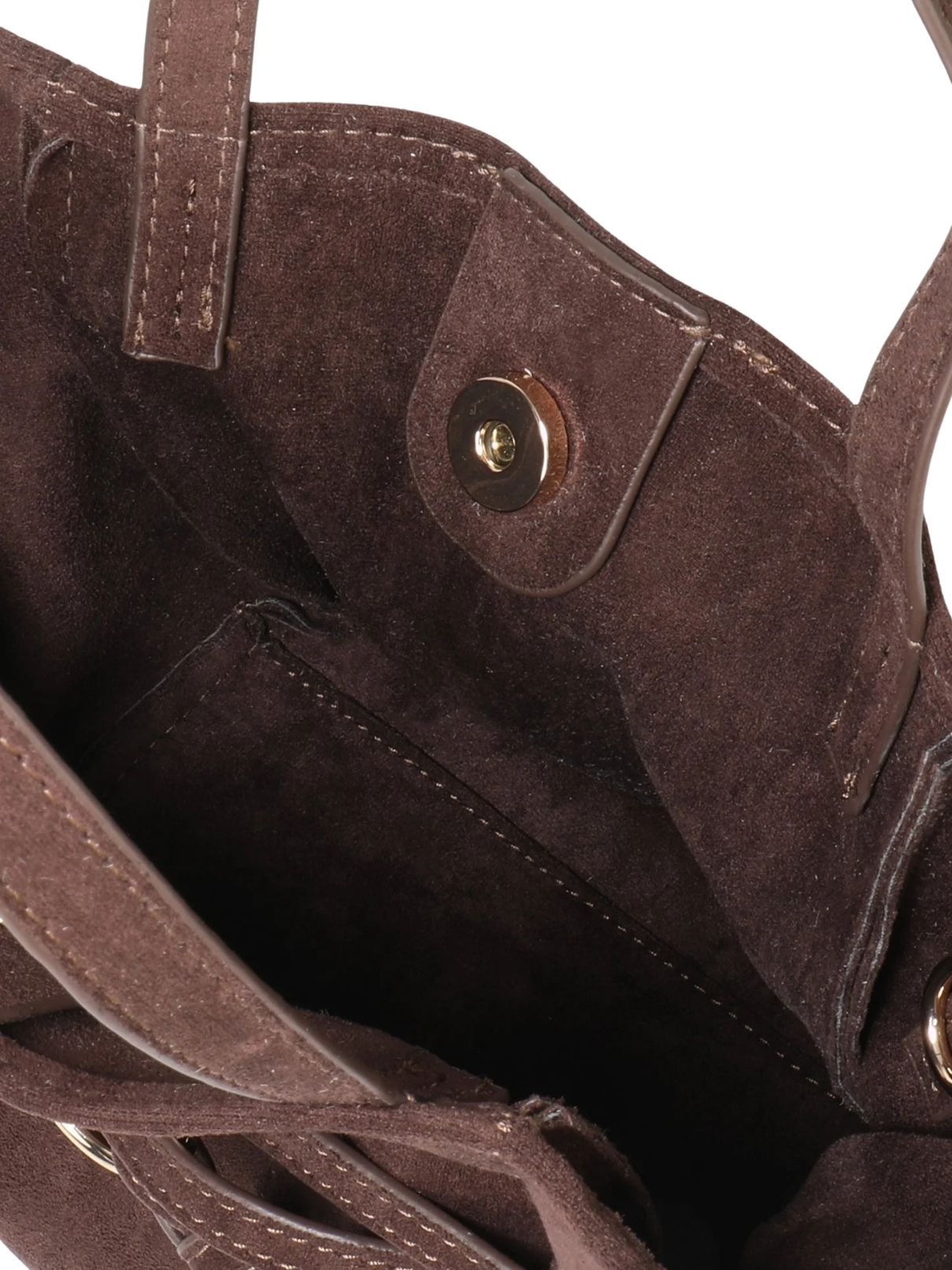 Remi & Reid Blythe Mini Faux Suede Tote – Chocolate