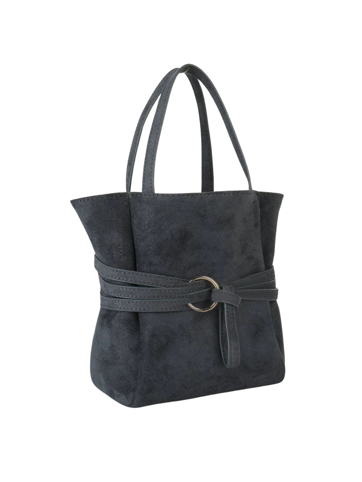 Remi & Reid Blythe Mini Faux Suede Tote – Slate