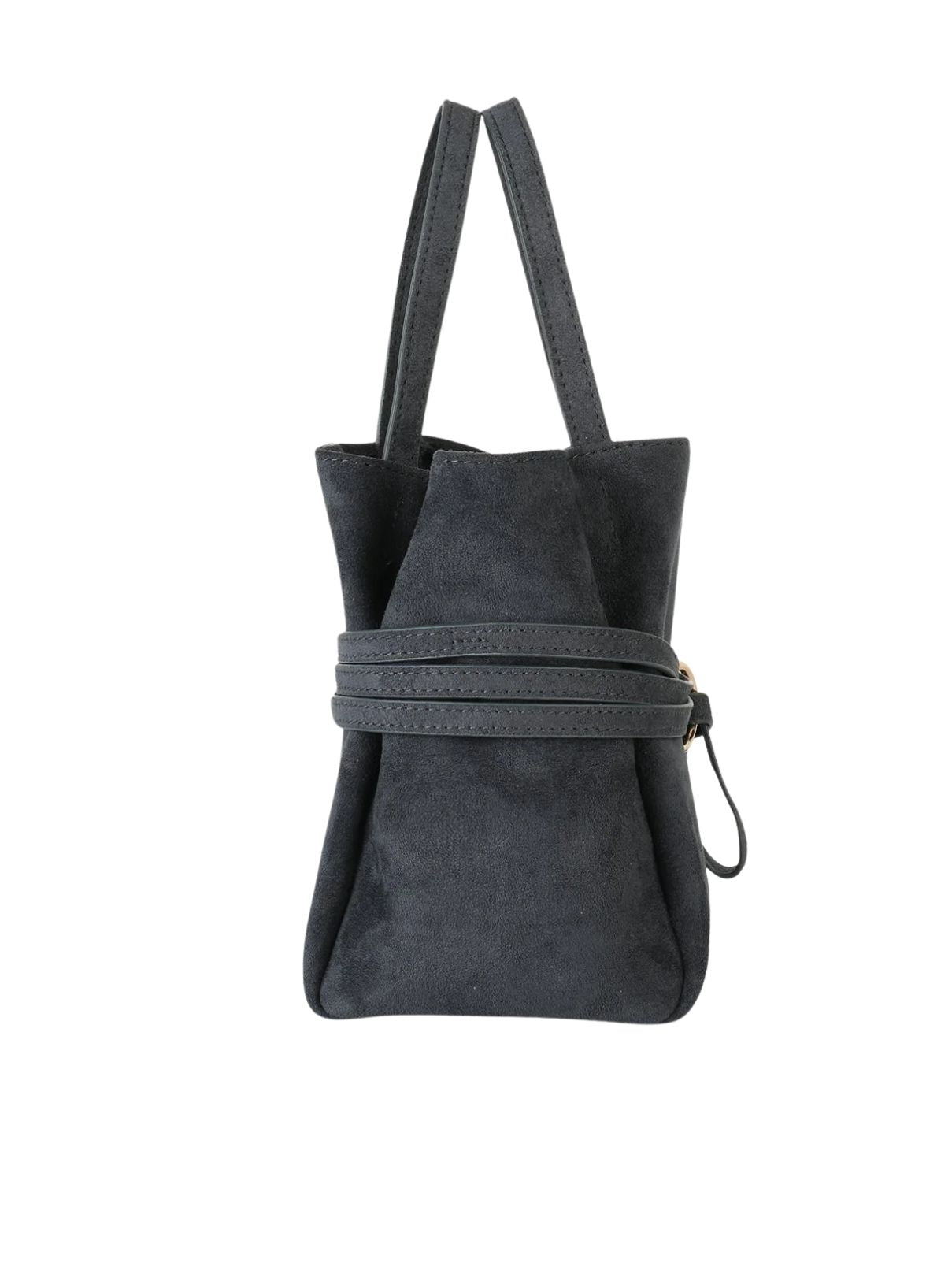 Remi & Reid Blythe Mini Faux Suede Tote – Slate