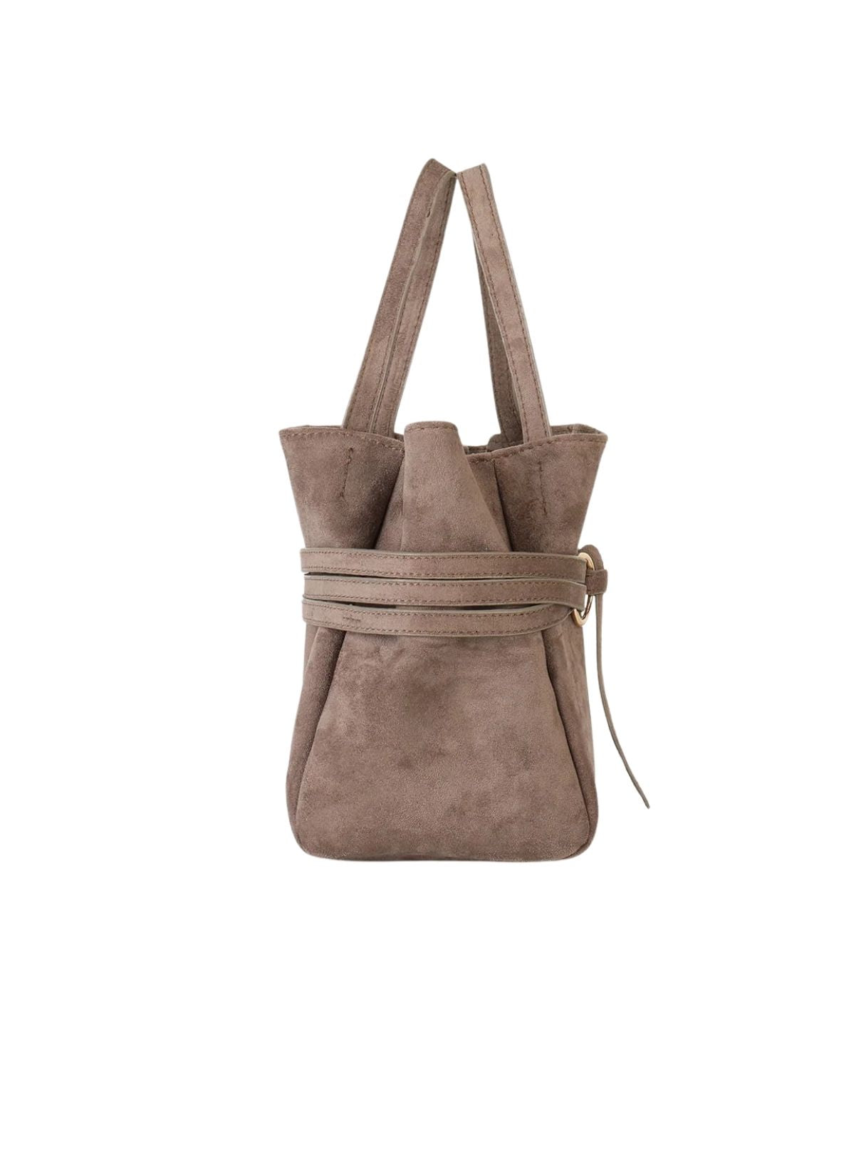 Remi & Reid Blythe Mini Faux Suede Tote – Taupe