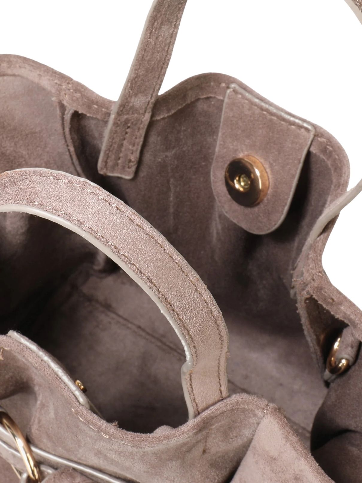Remi & Reid Blythe Mini Faux Suede Tote – Taupe