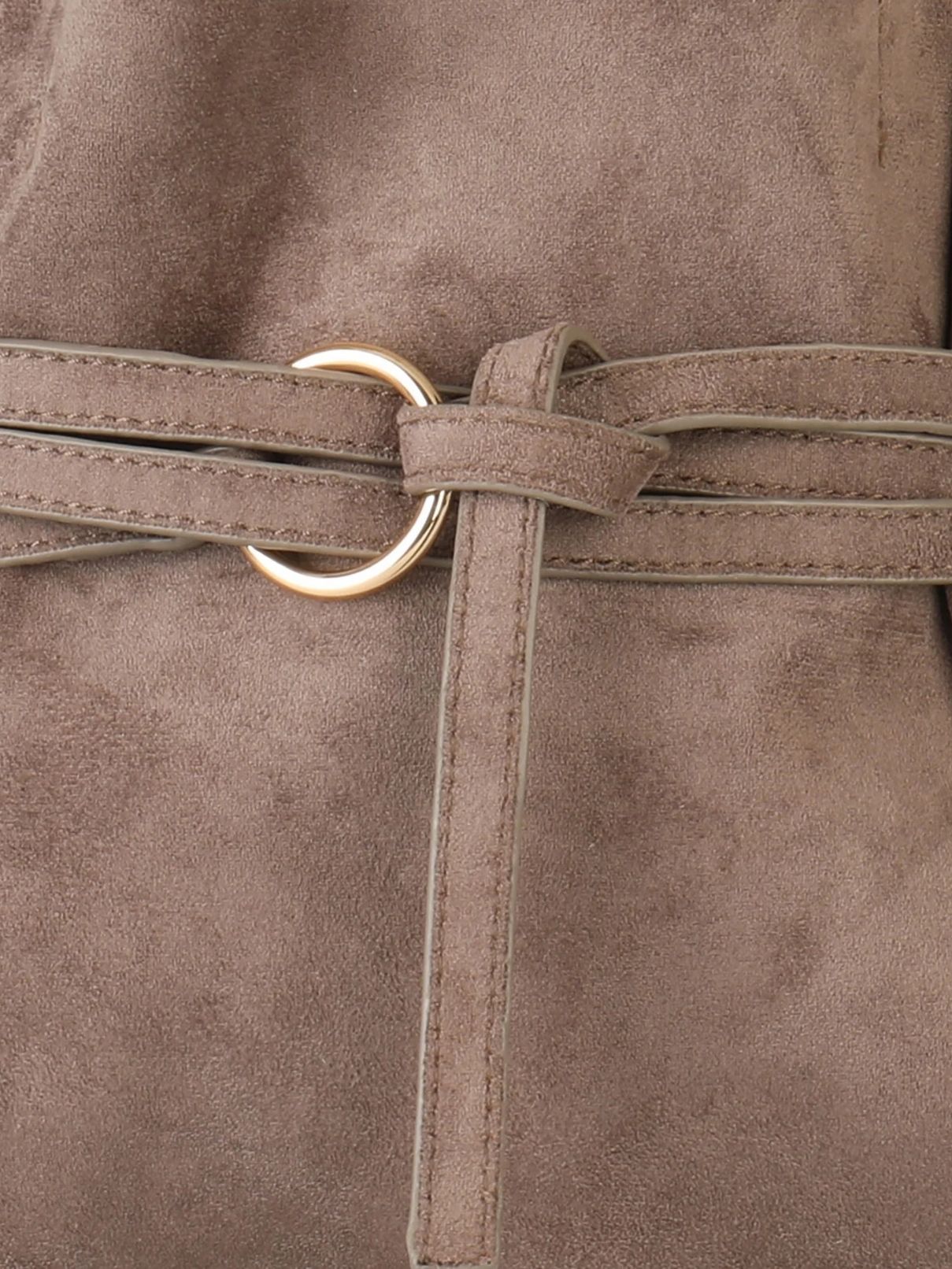 Remi & Reid Blythe Mini Faux Suede Tote – Taupe
