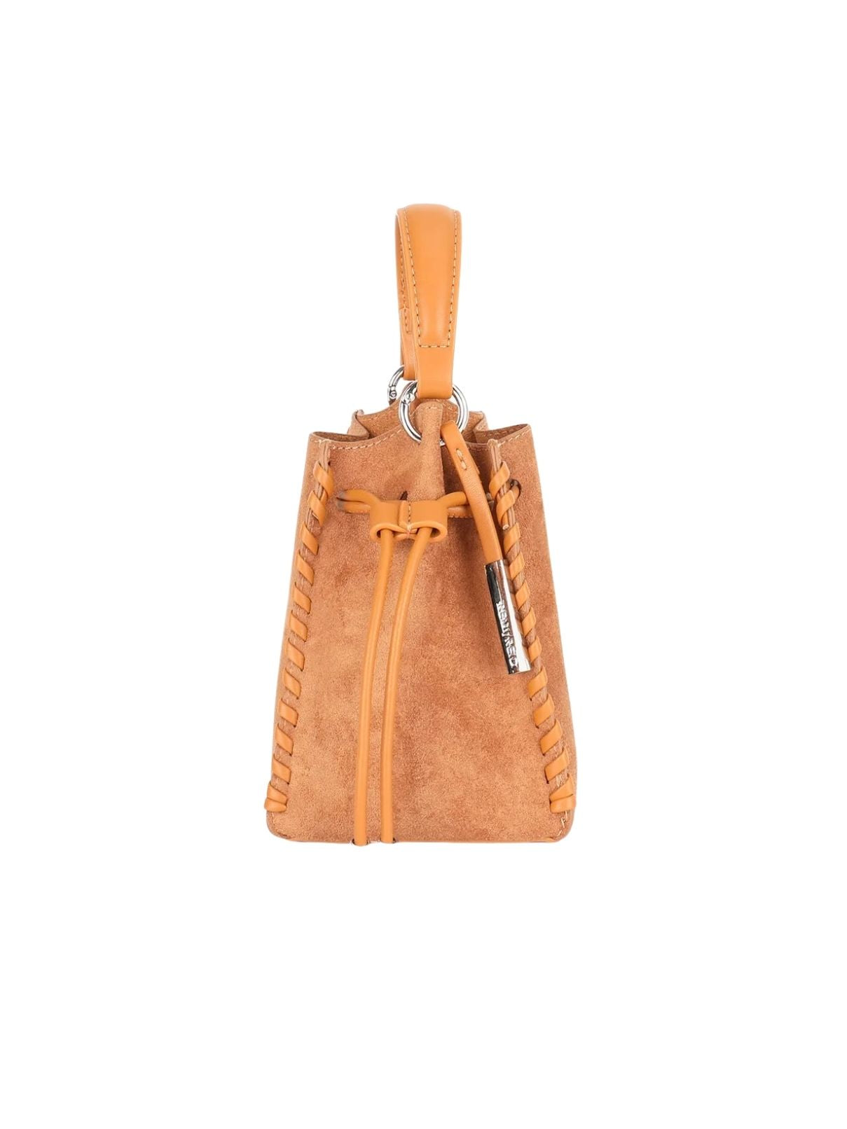 Remi & Reid Fallon Mini Faux Suede Bag – Camel