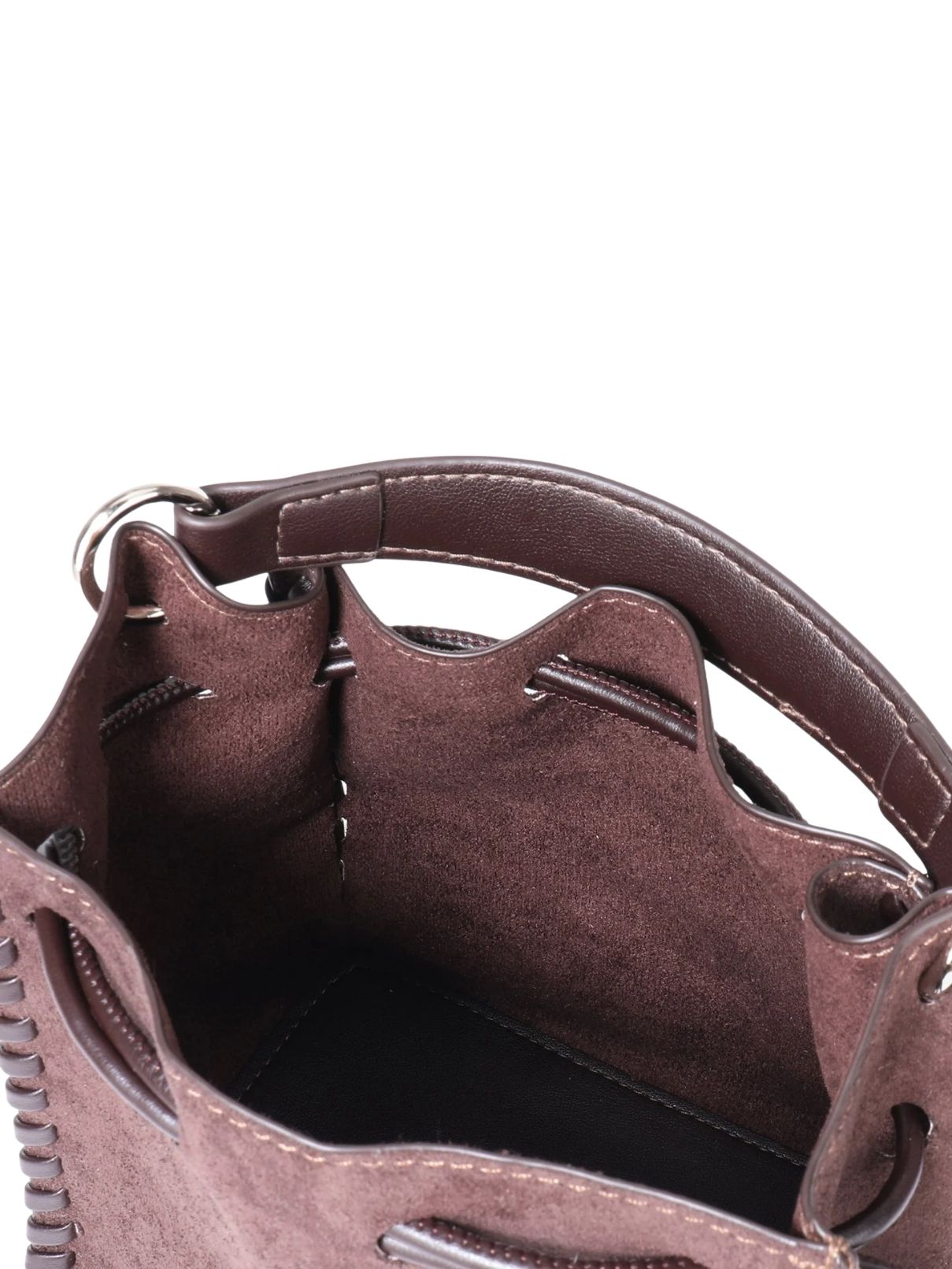 Remi & Reid Fallon Mini Faux Suede Bag – Chocolate