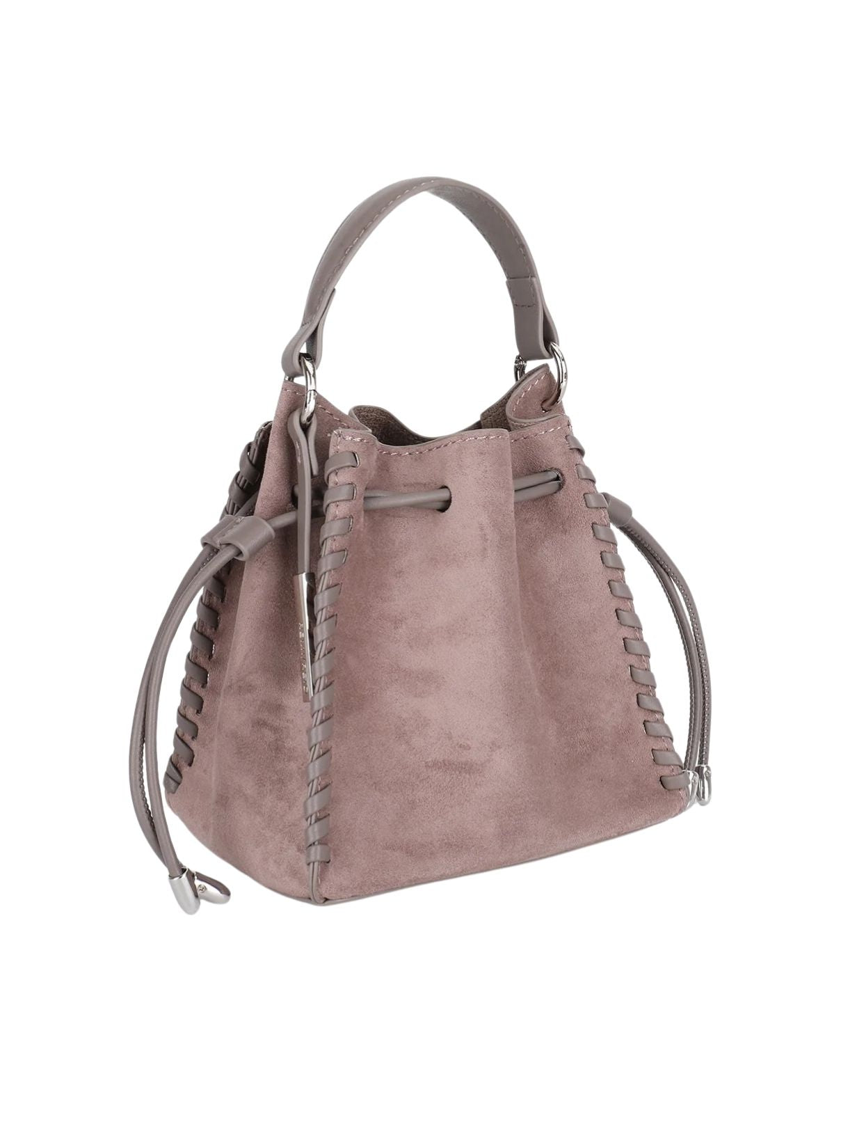Remi & Reid Fallon Mini Faux Suede Bag – Taupe