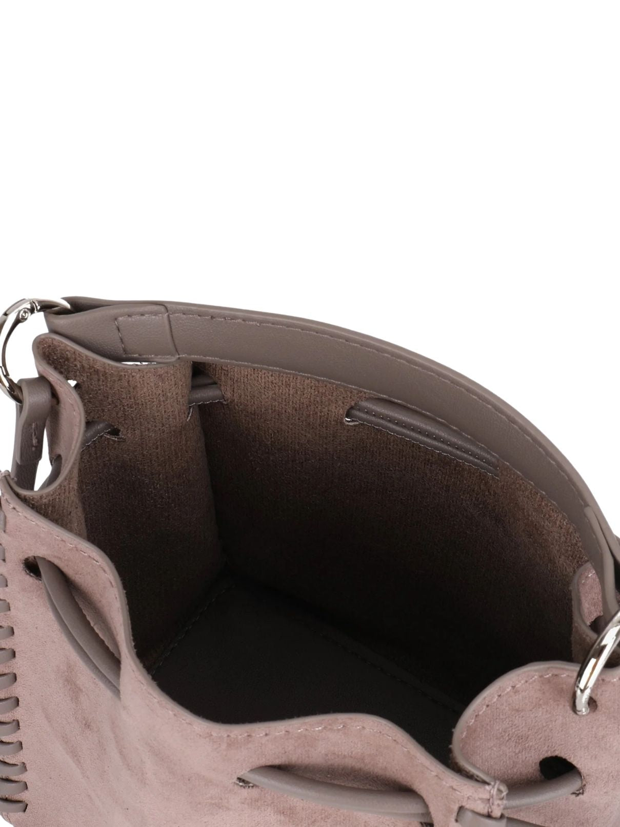 Remi & Reid Fallon Mini Faux Suede Bag – Taupe