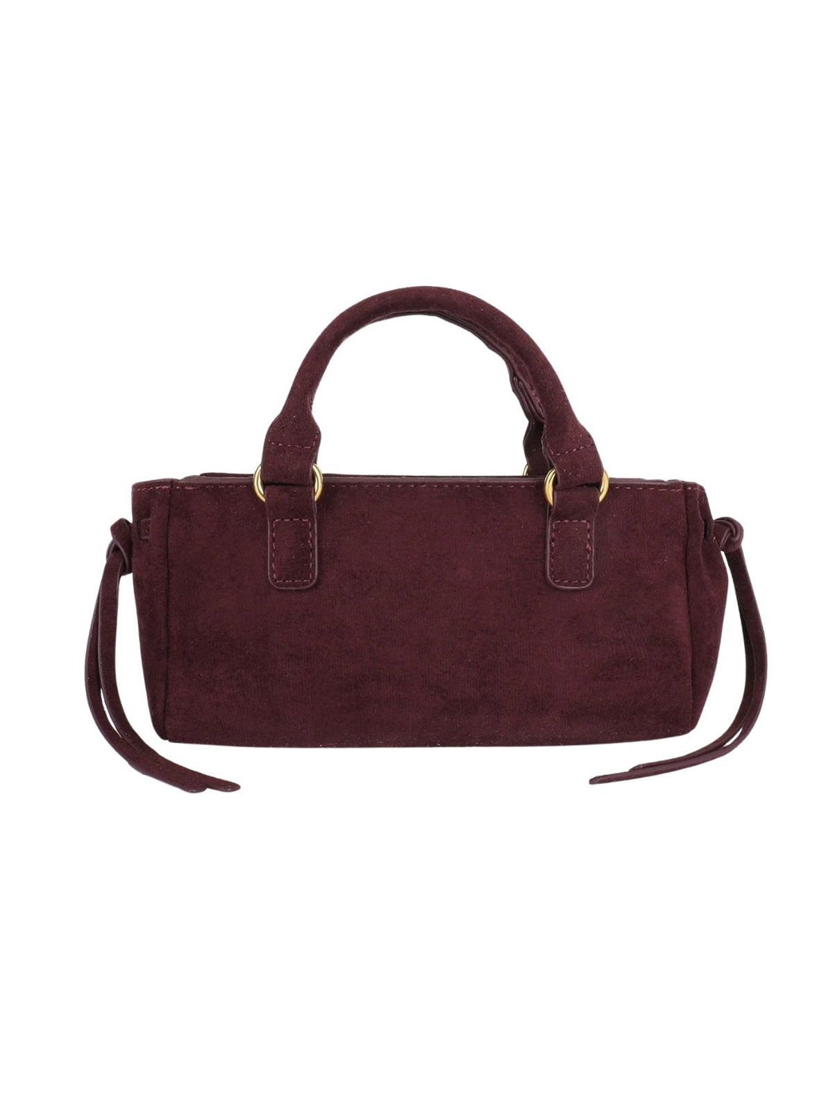 Remi & Reid Pepper Mini Faux Suede Satchel in Aubergine