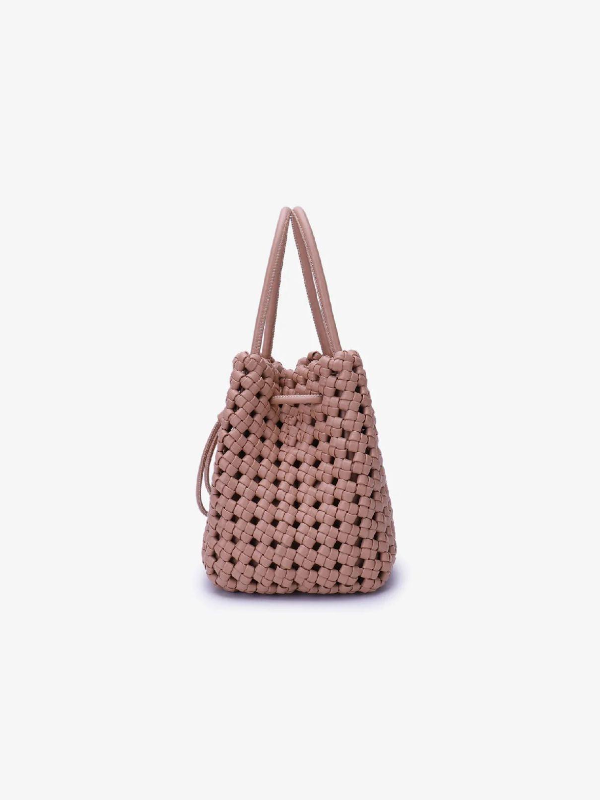 Remi/Reid Perrie Bucket Mini Woven in Lt Tan