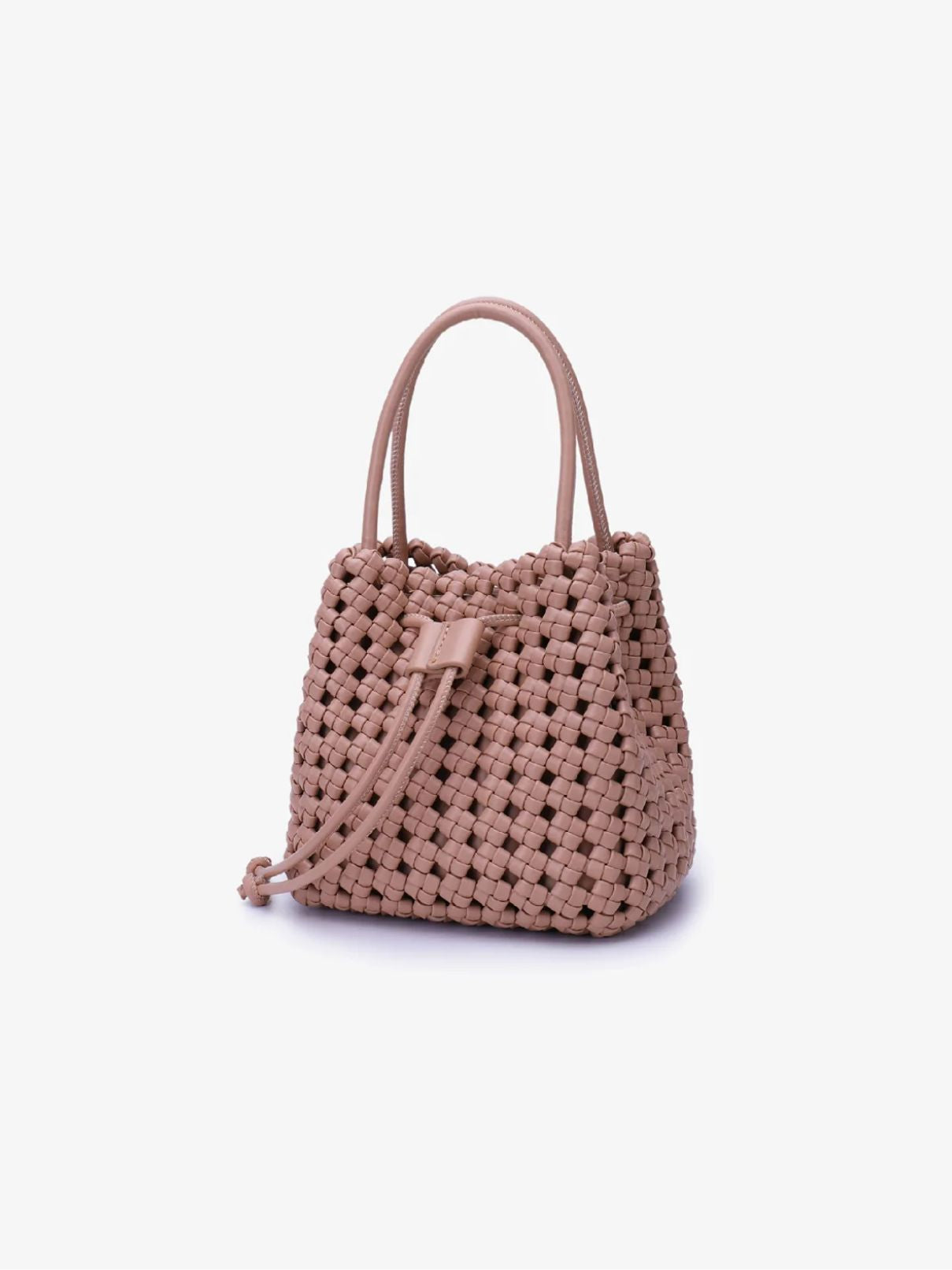 Remi/Reid Perrie Bucket Mini Woven in Lt Tan