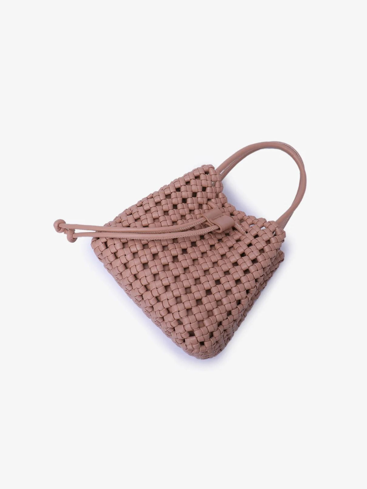 Remi/Reid Perrie Bucket Mini Woven in Lt Tan