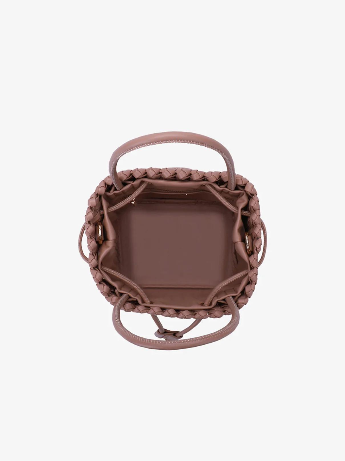 Remi/Reid Perrie Bucket Mini Woven in Lt Tan