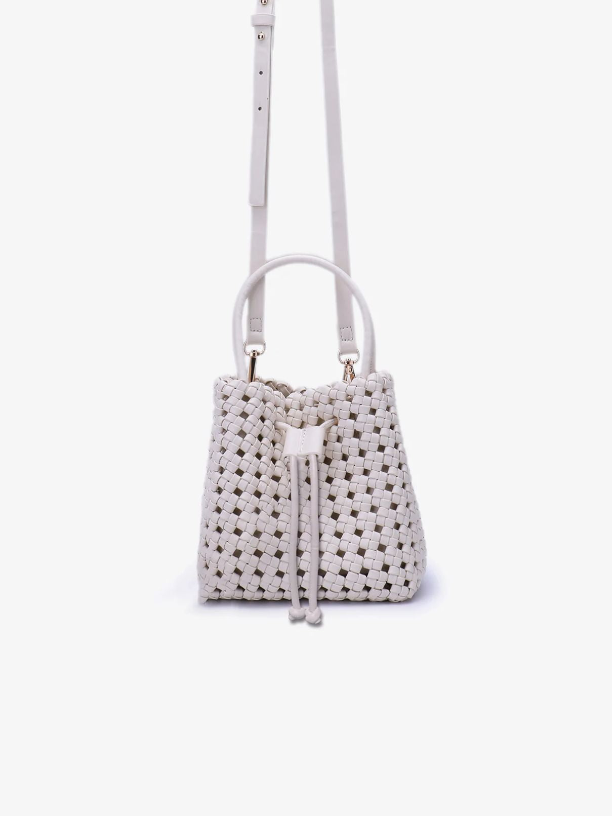 Remi/Reid Perrie Bucket Mini Woven in Off White