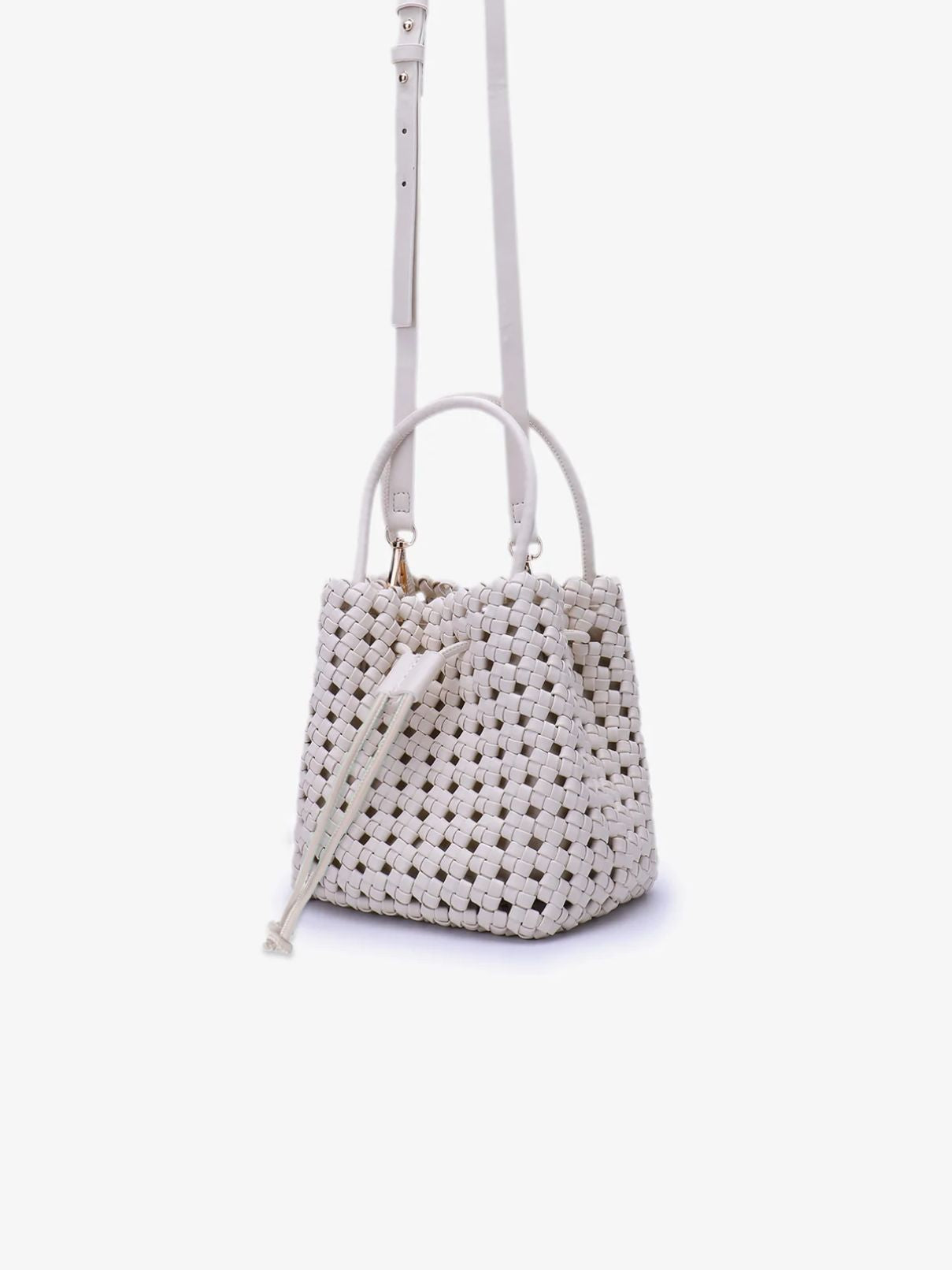 Remi/Reid Perrie Bucket Mini Woven in Off White