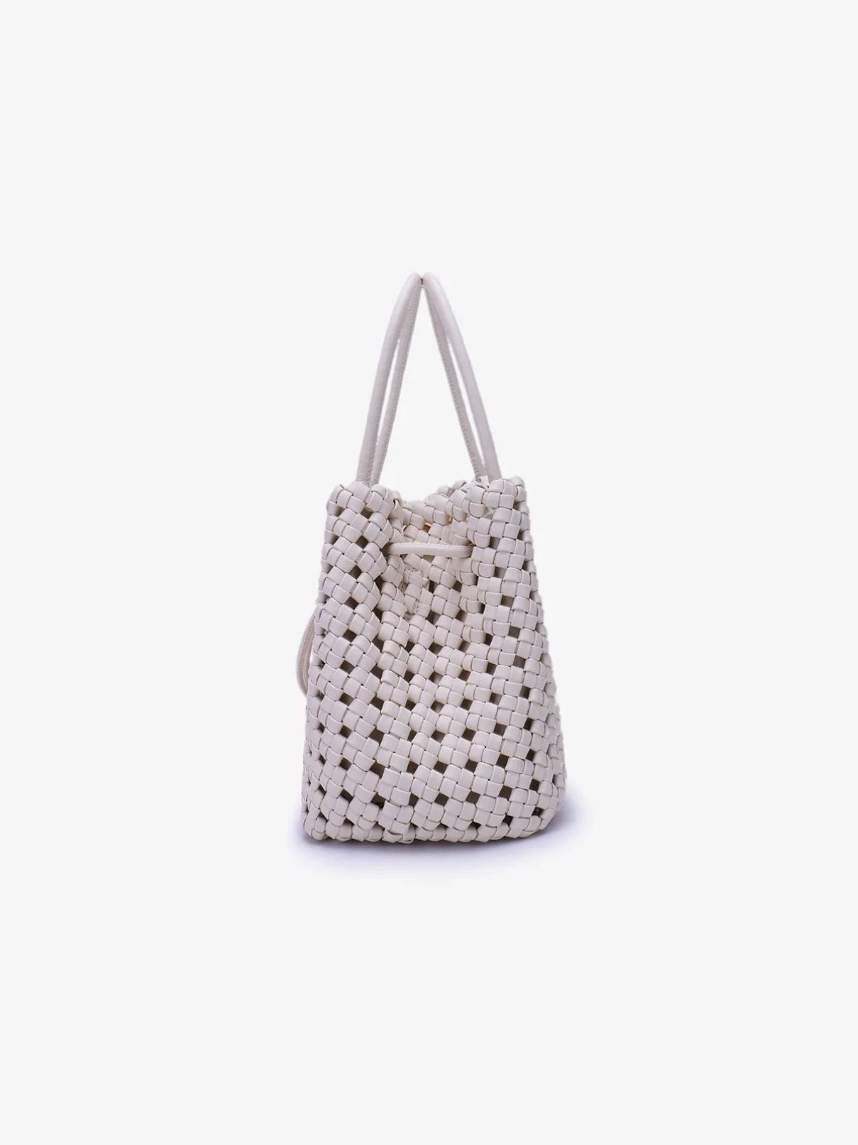 Remi/Reid Perrie Bucket Mini Woven in Off White